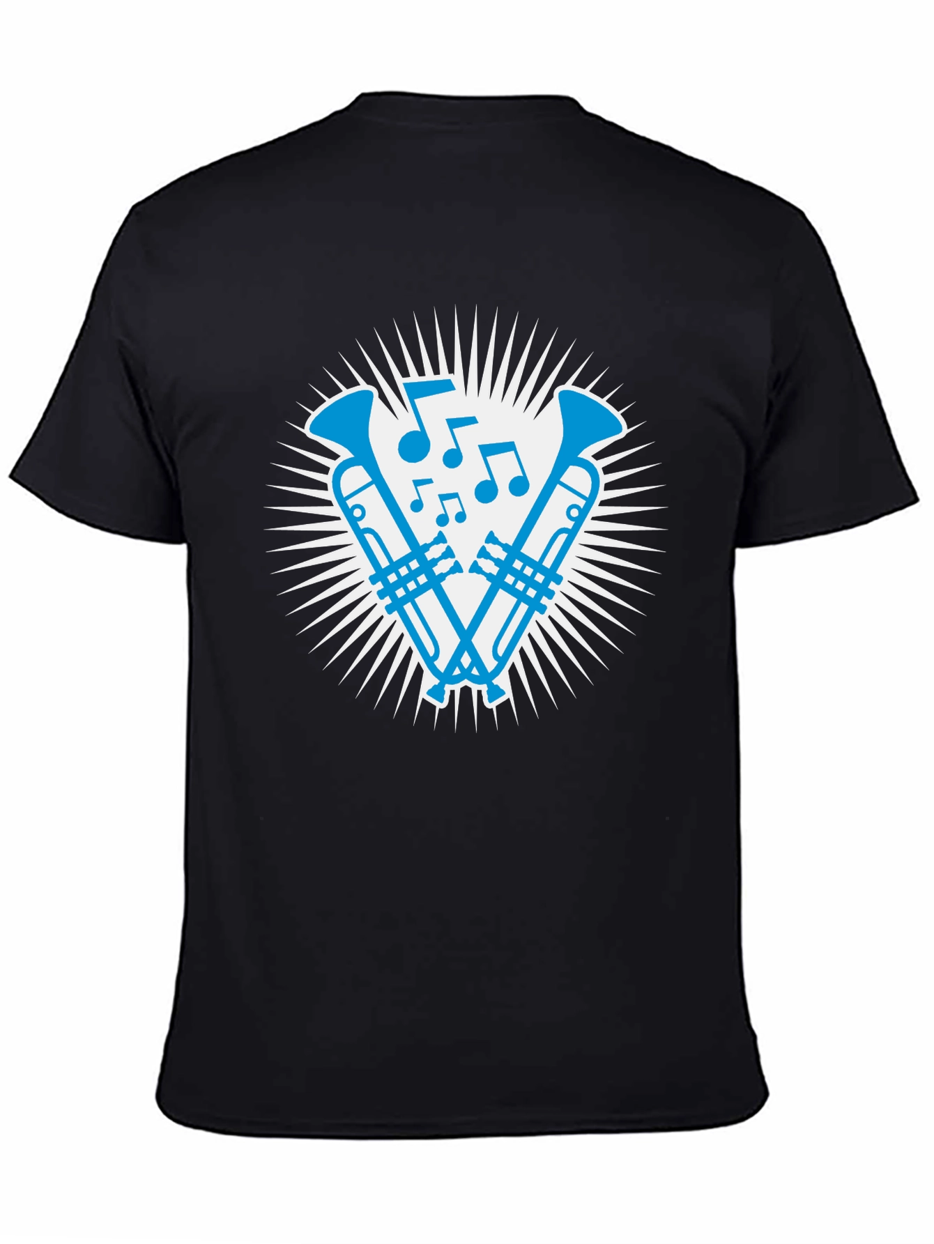 Musical Trumpet Graphic Tee - Cool Band Shirt
