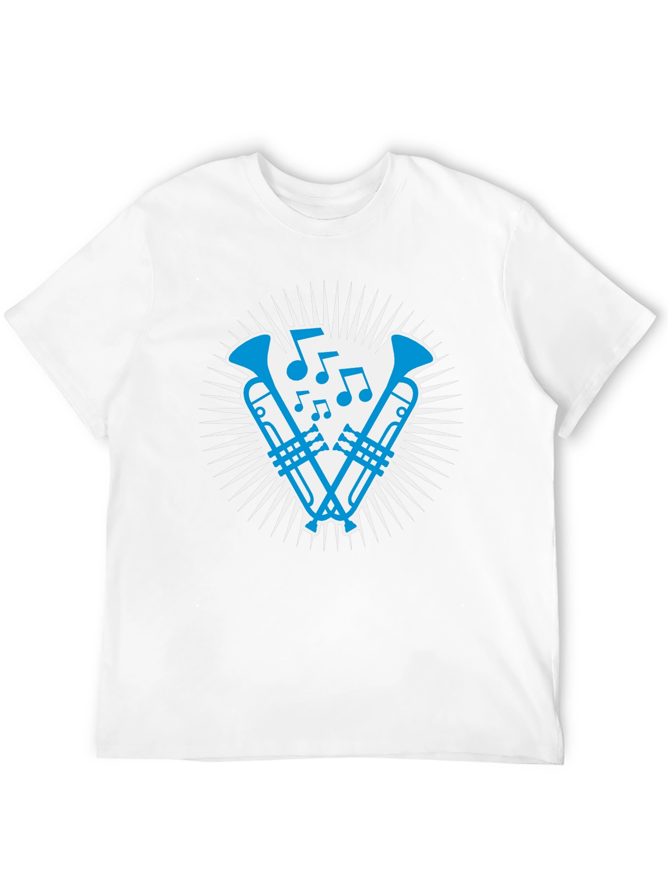 Musical Trumpet Graphic Tee - Cool Band Shirt
