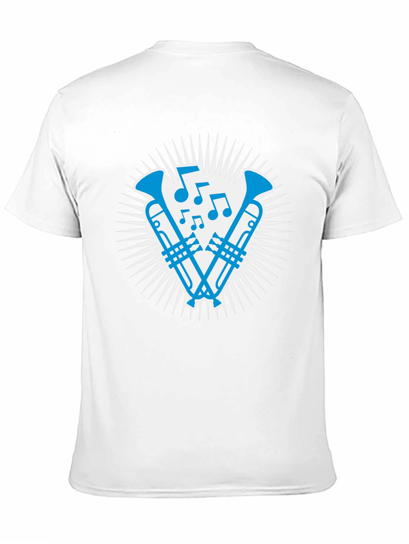 Musical Trumpet Graphic Tee - Cool Band Shirt