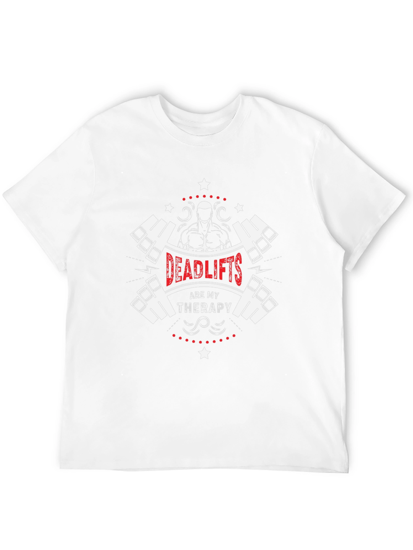 Deadlifts Are My Therapy Graphic Tee - Black
