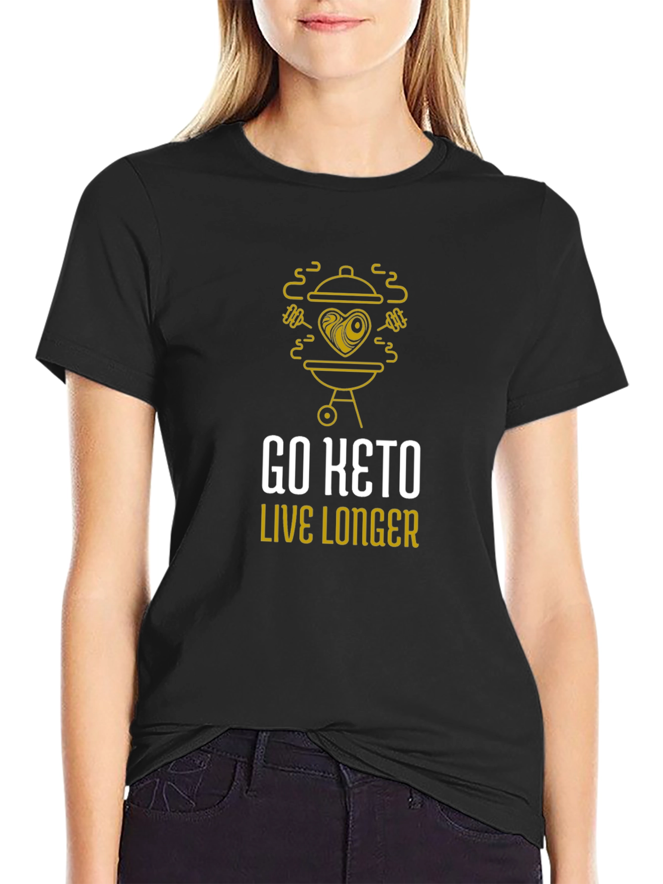 Go Keto Live Longer Graphic T-Shirt