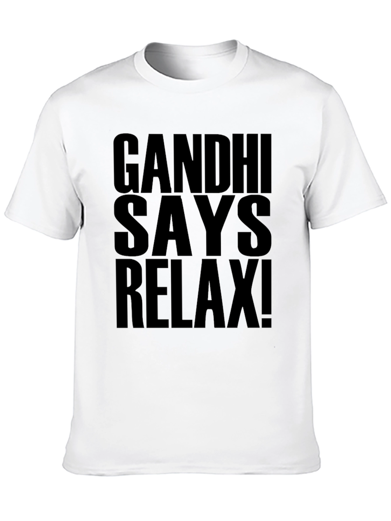 Gandhi Says Relax! Graphic Print T-Shirt