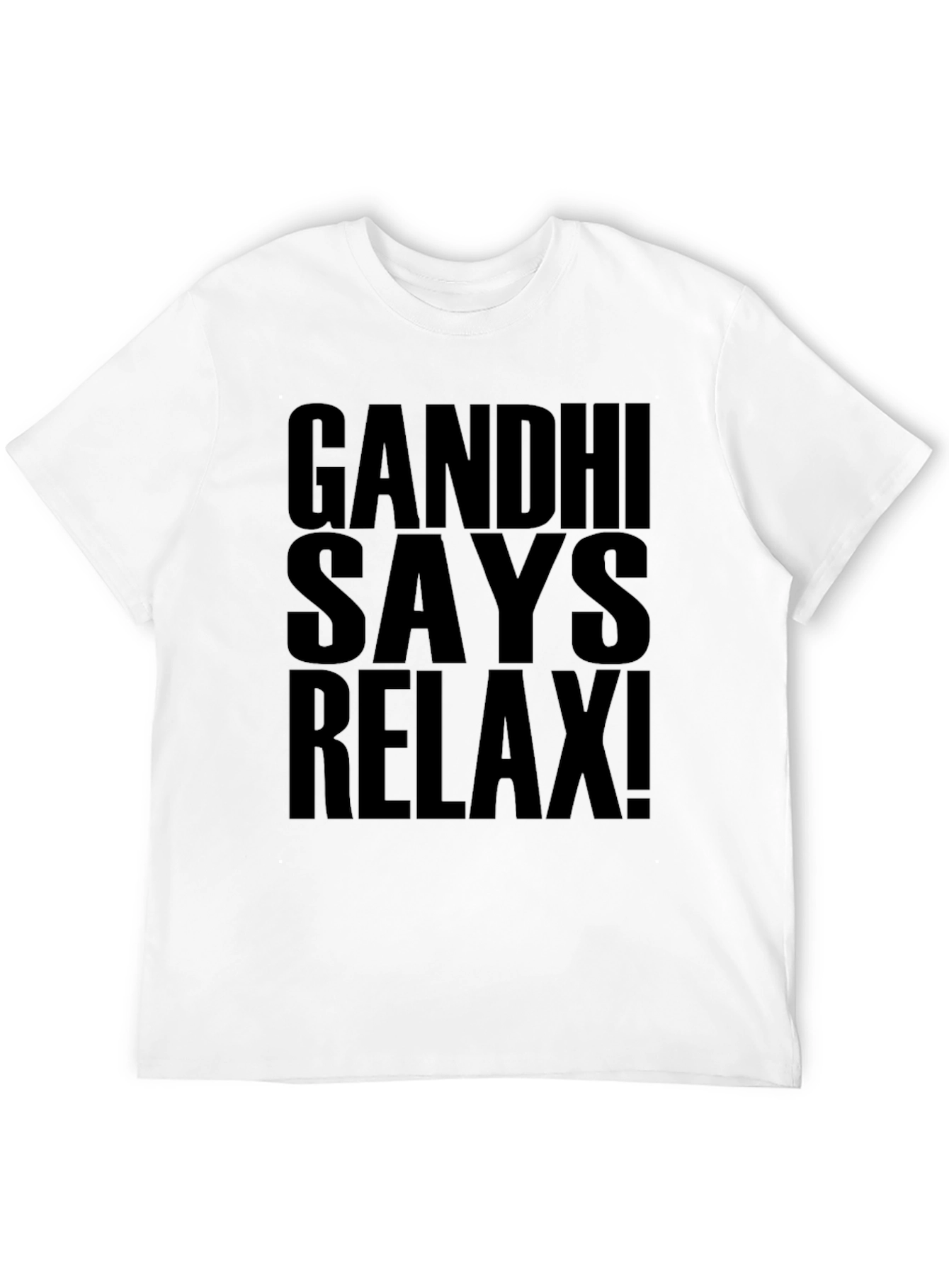 Gandhi Says Relax! Graphic Print T-Shirt