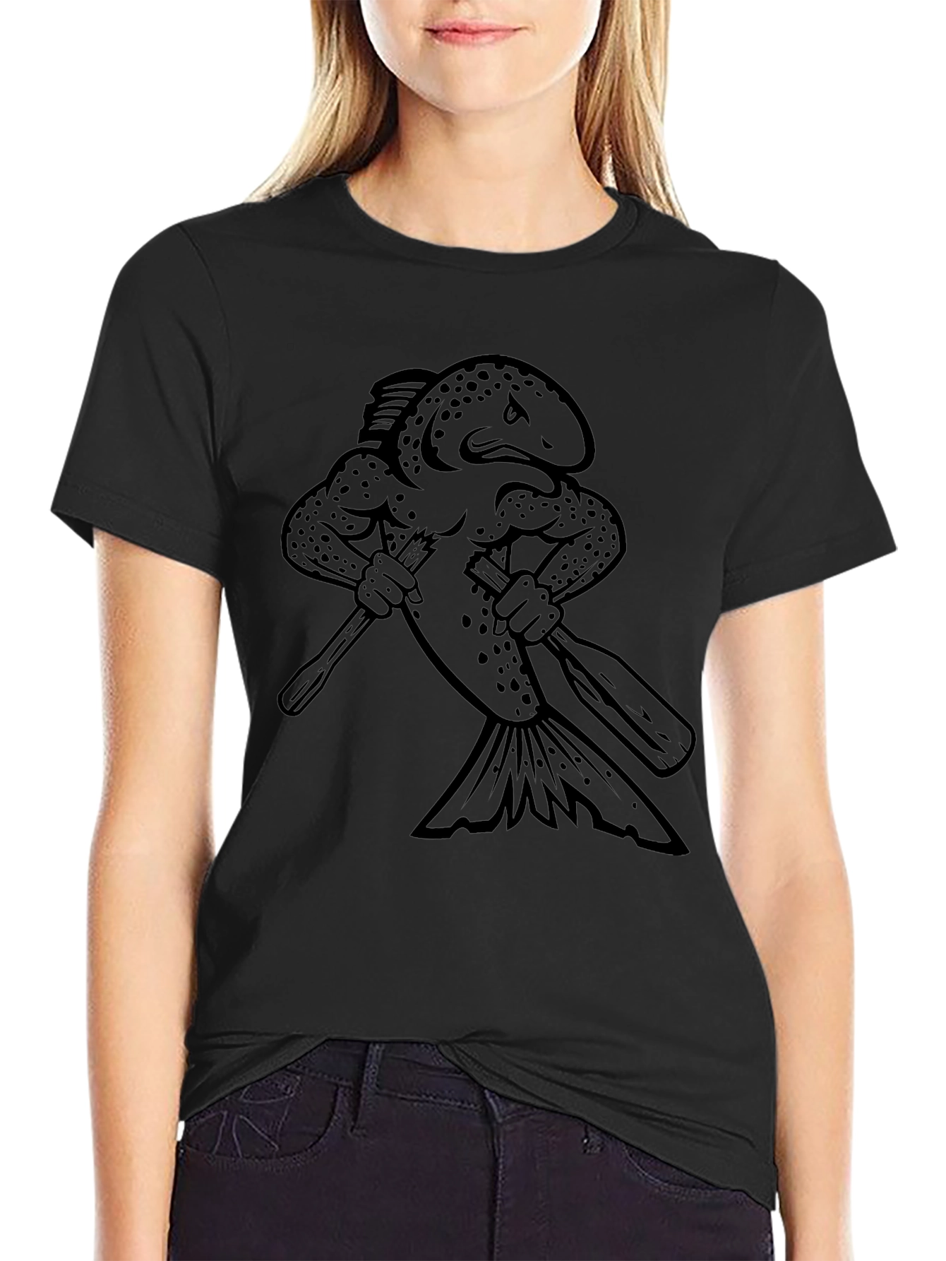 Black Fish Graphic T-Shirt