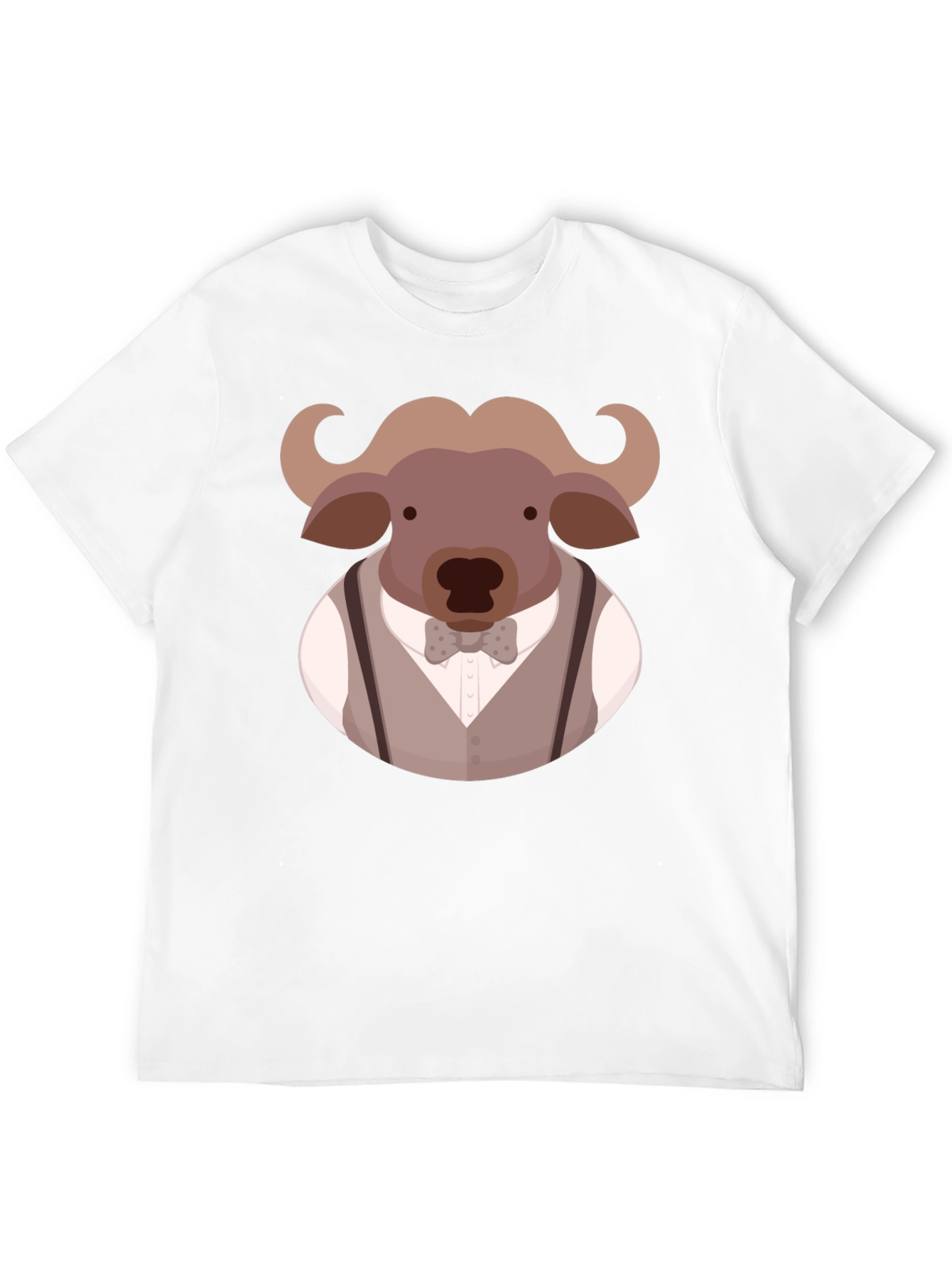 Buffalo Gentleman Graphic Tee - Black Cotton Blend