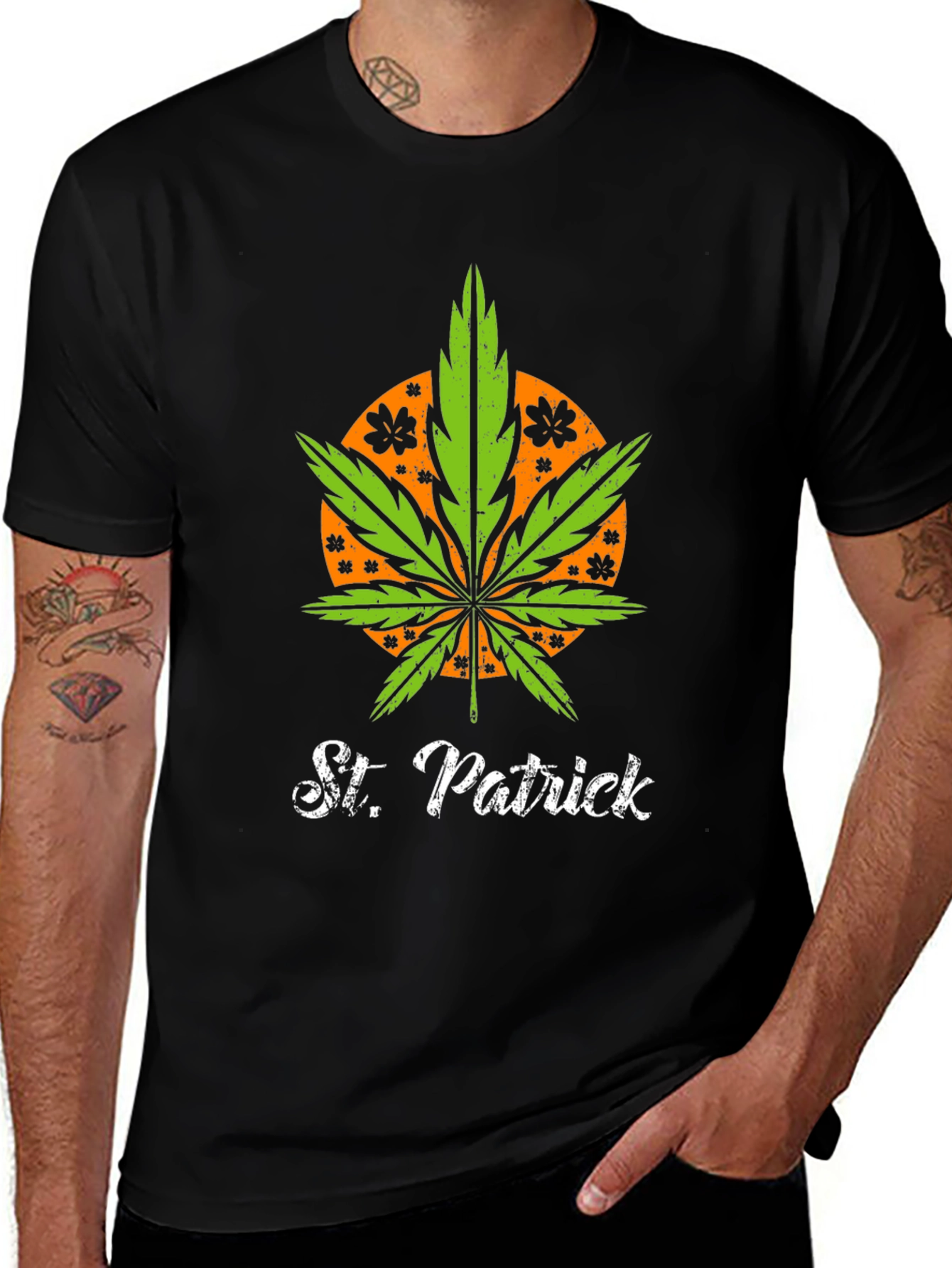 St. Patricks Day Weed Leaf T-Shirt