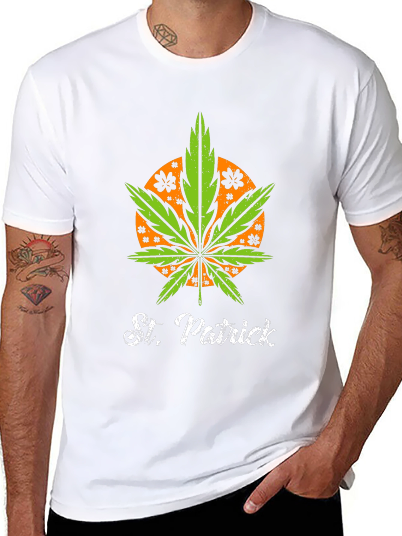 St. Patricks Day Weed Leaf T-Shirt