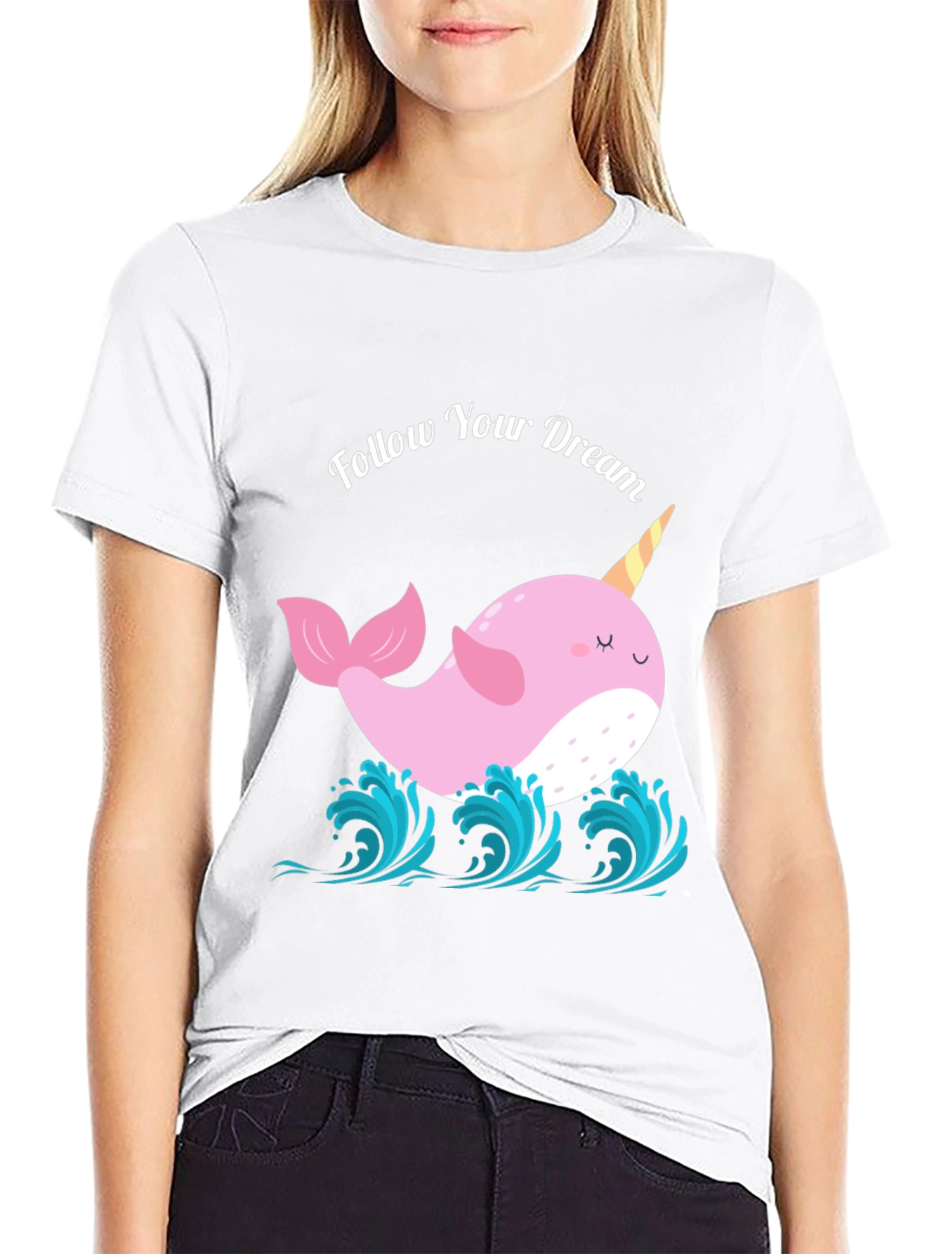 Narwhal Dream T-Shirt - Follow Your Dreams