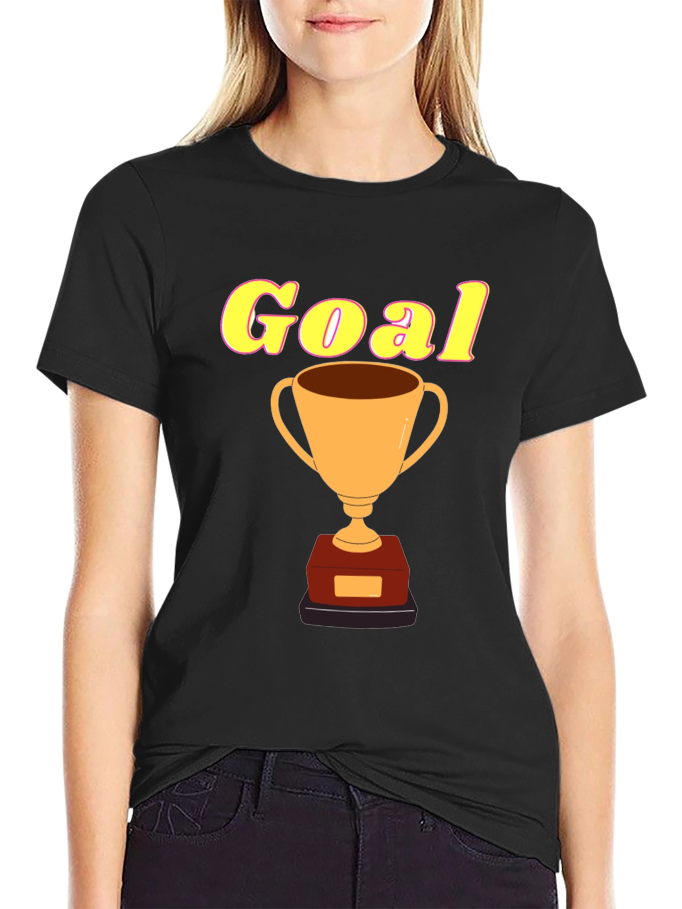 Goal Trophy Graphic Tee - Mens Black T-Shirt