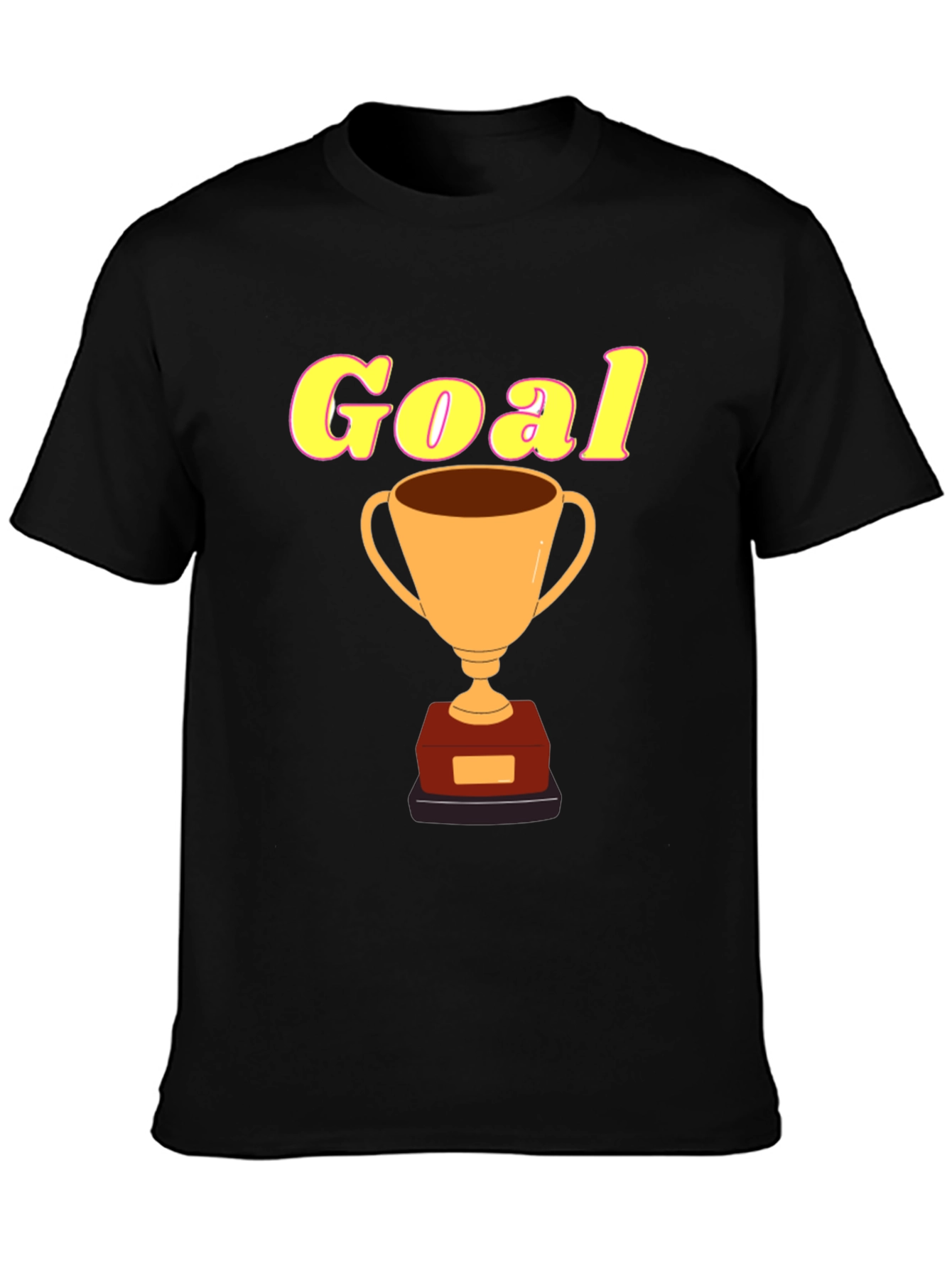Goal Trophy Graphic Tee - Mens Black T-Shirt