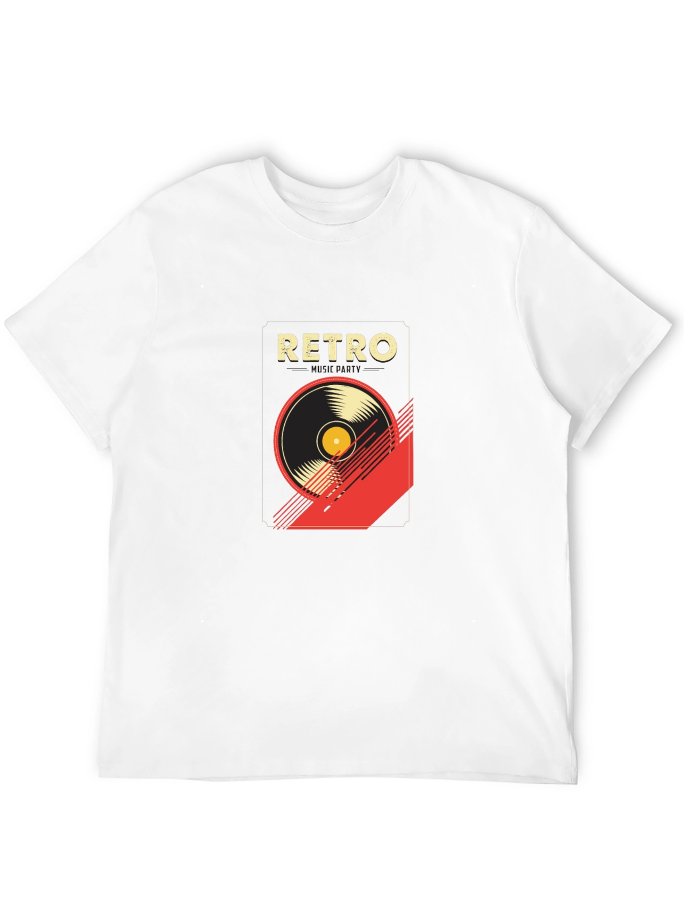 Retro Music Graphic T-Shirt - Stylish Black Tee
