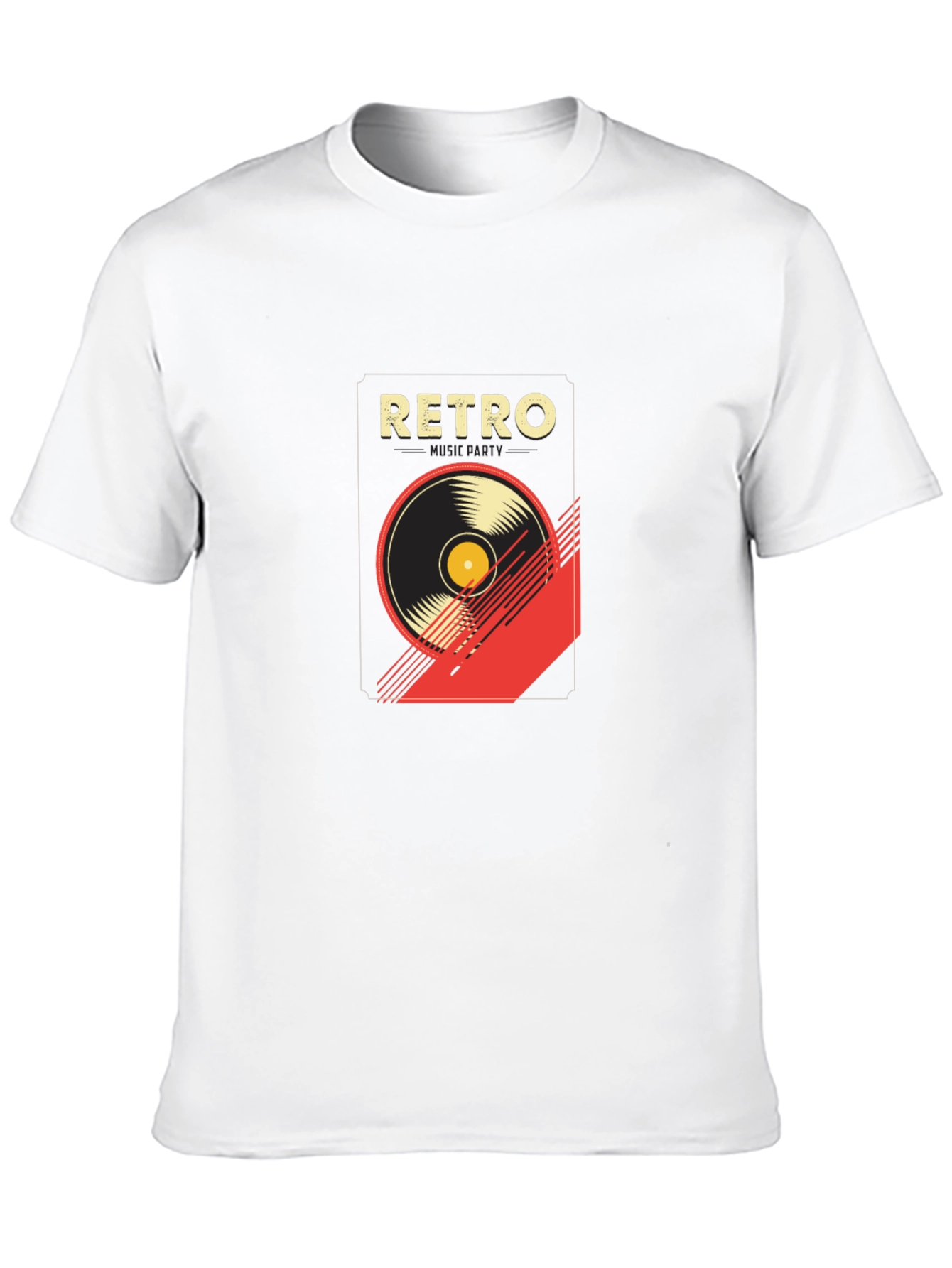 Retro Music Graphic T-Shirt - Stylish Black Tee