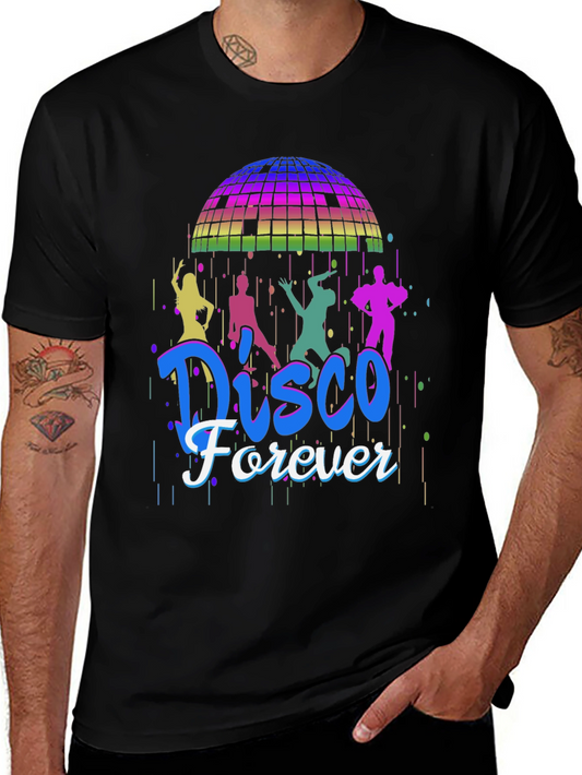 Disco Forever Graphic T-Shirt - Retro Party Tee