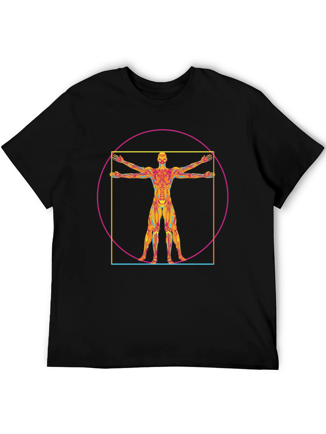 Vitruvian Man Anatomy T-Shirt - Artistic Design