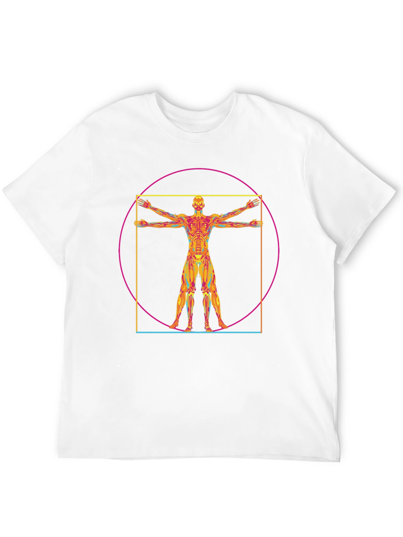 Vitruvian Man Anatomy T-Shirt - Artistic Design