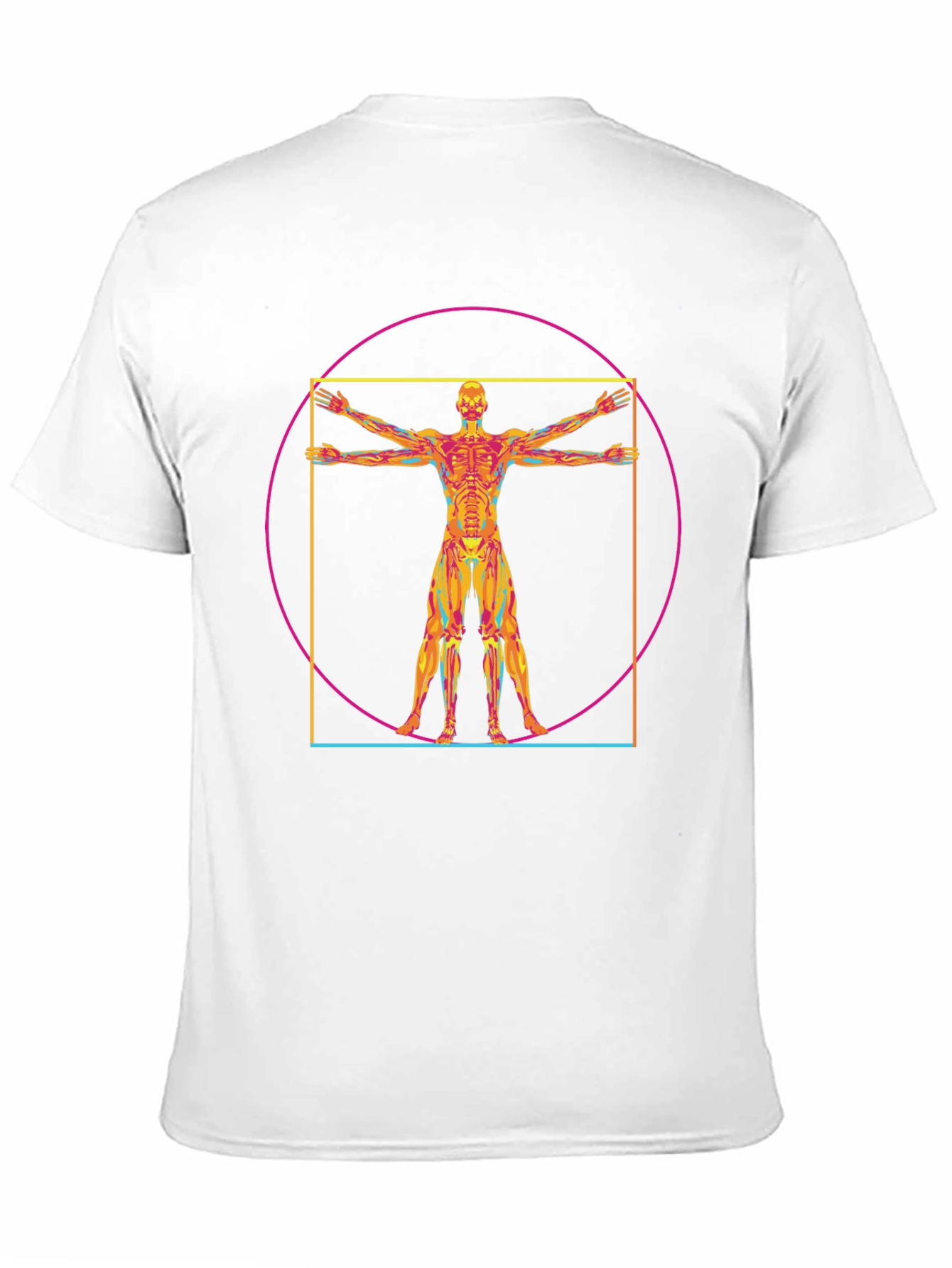 Vitruvian Man Anatomy T-Shirt - Artistic Design