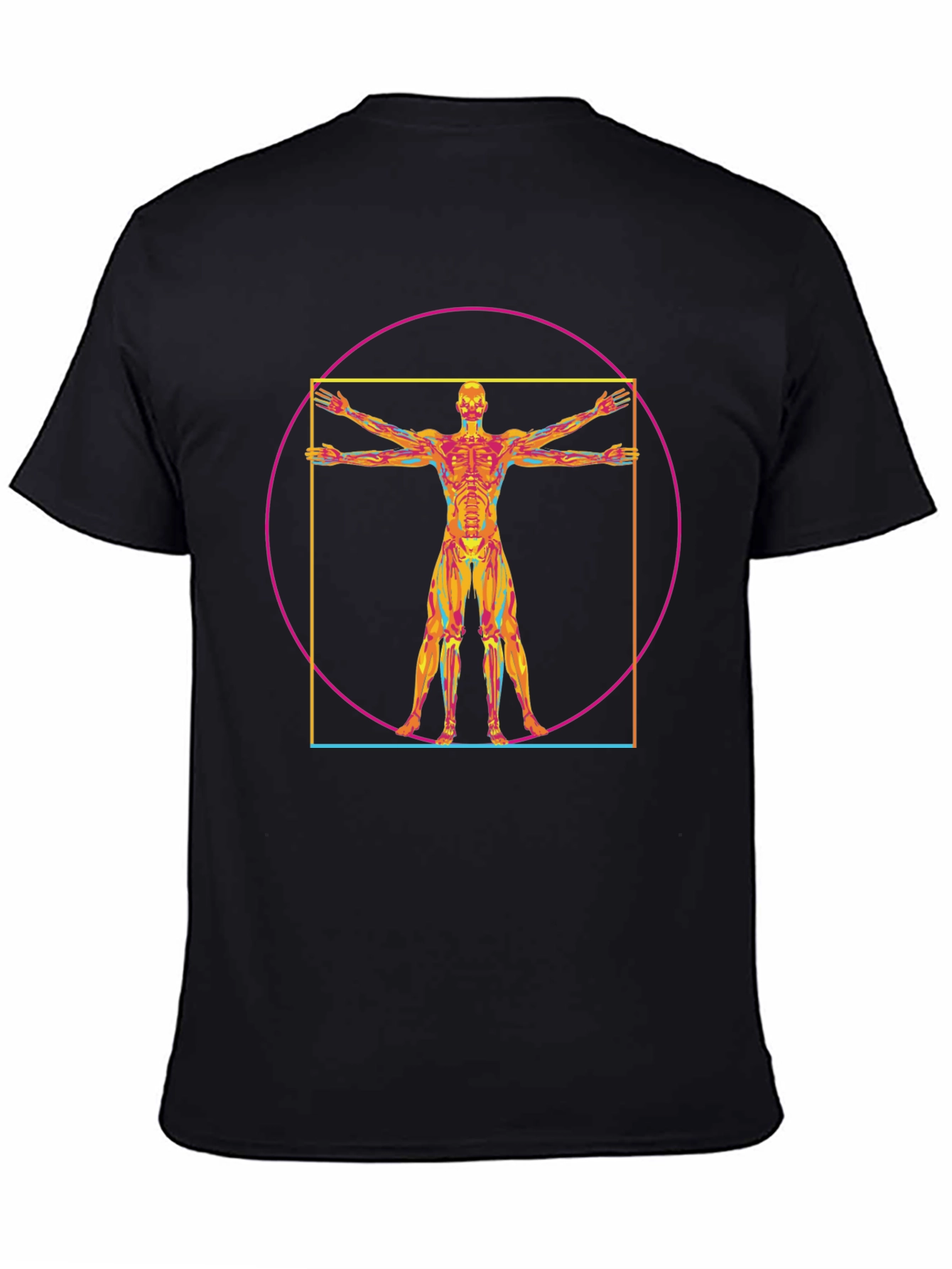 Vitruvian Man Anatomy T-Shirt - Artistic Design