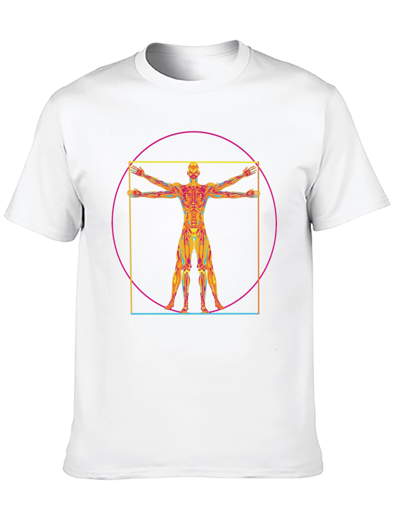 Vitruvian Man Anatomy T-Shirt - Artistic Design