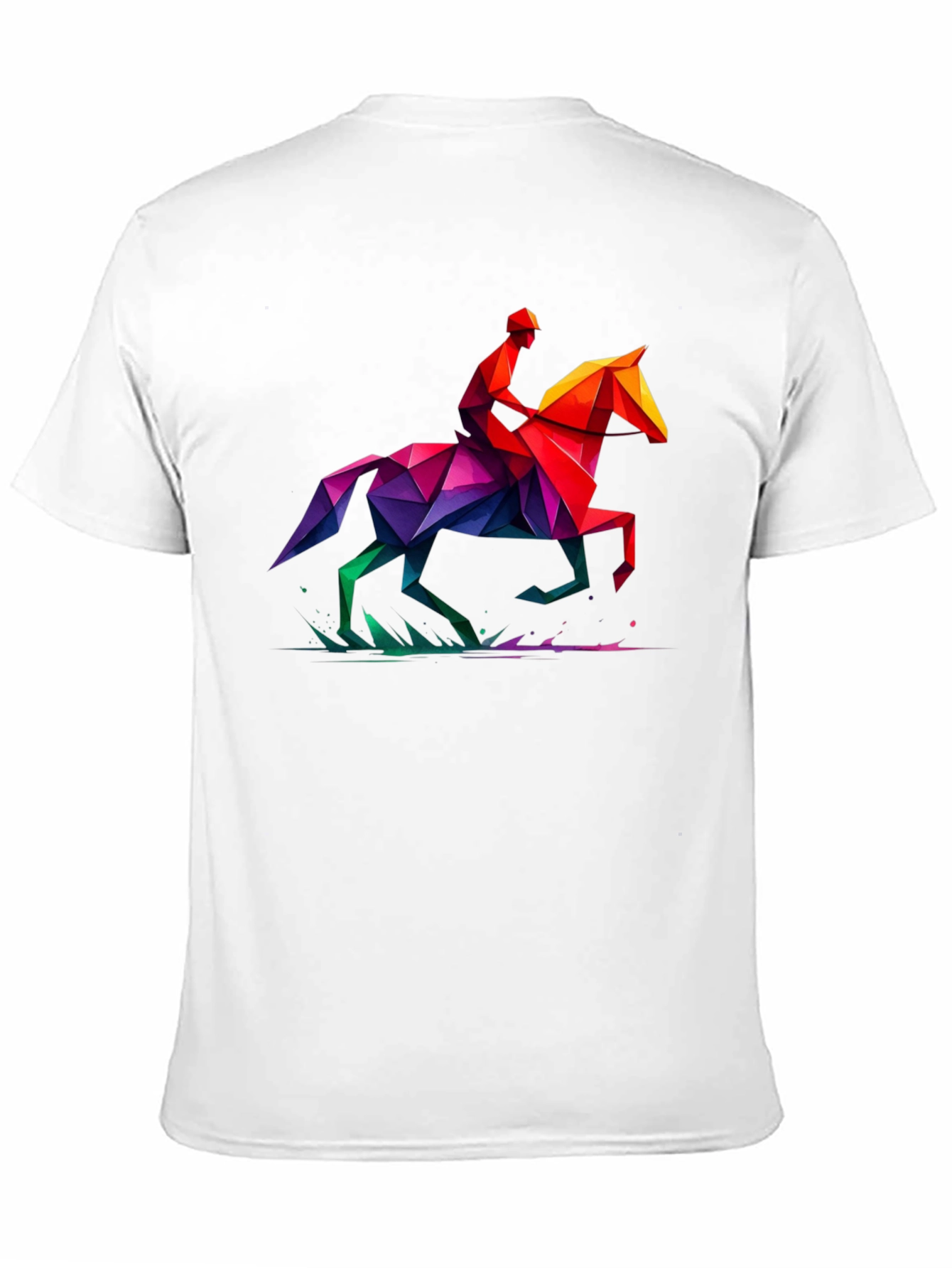 Geometric Horse Rider Graphic Tee
