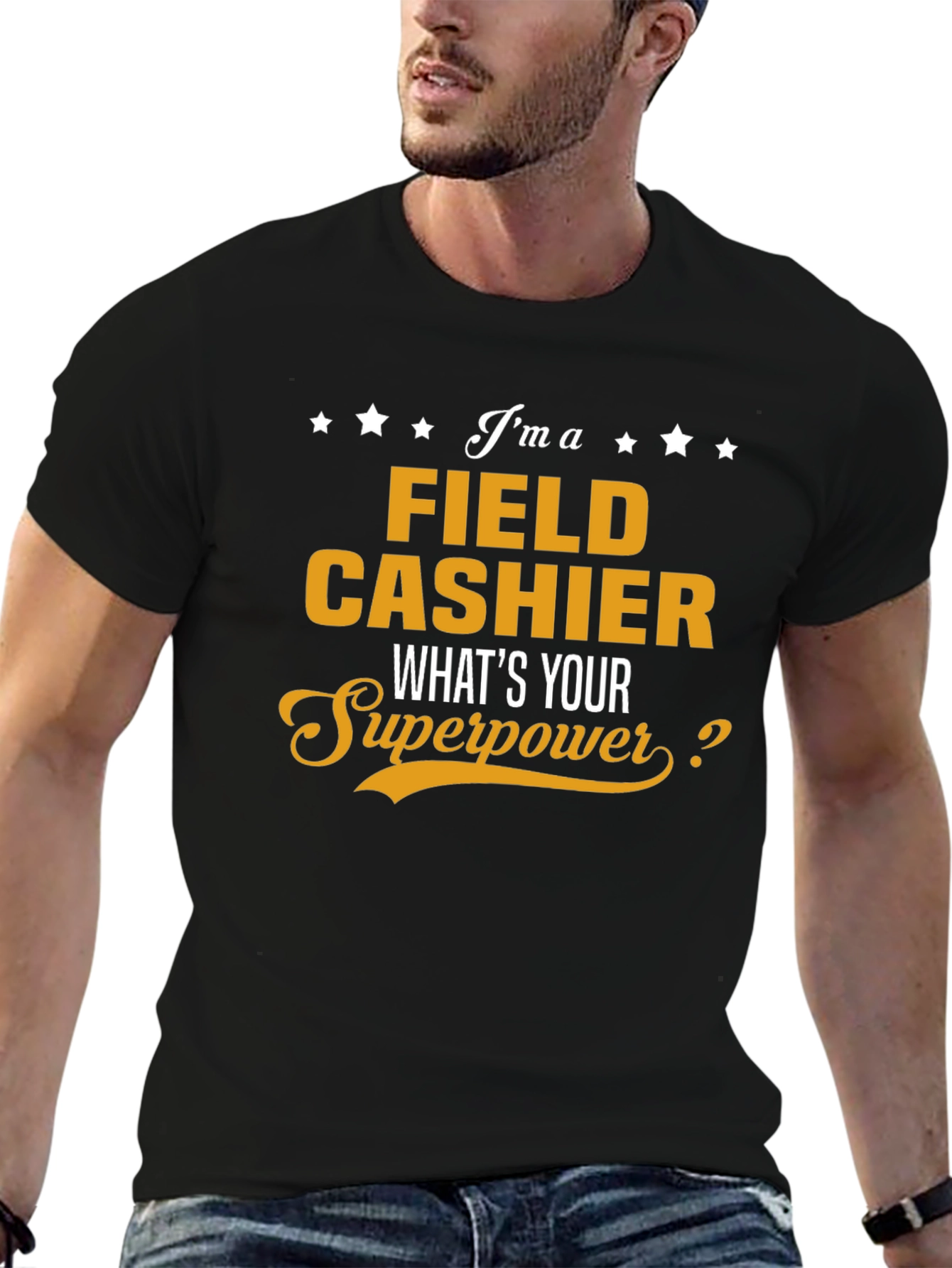 Field Cashier Superpower T-Shirt - Funny Job Pride Tee