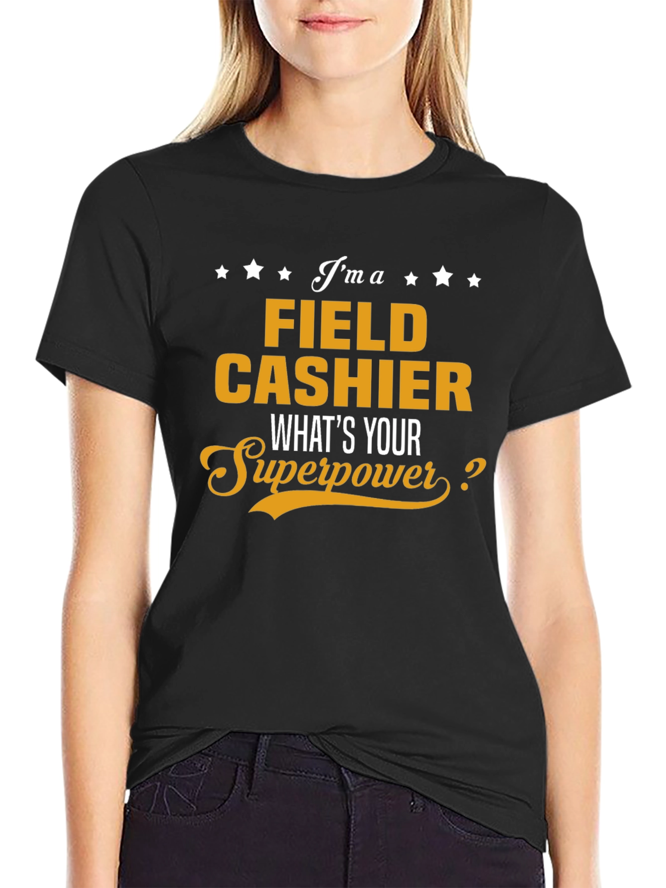 Field Cashier Superpower T-Shirt - Funny Job Pride Tee