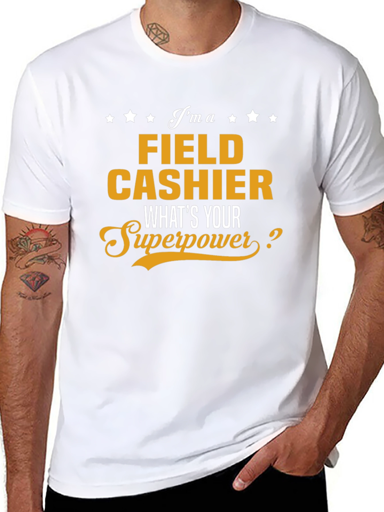 Field Cashier Superpower T-Shirt - Funny Job Pride Tee