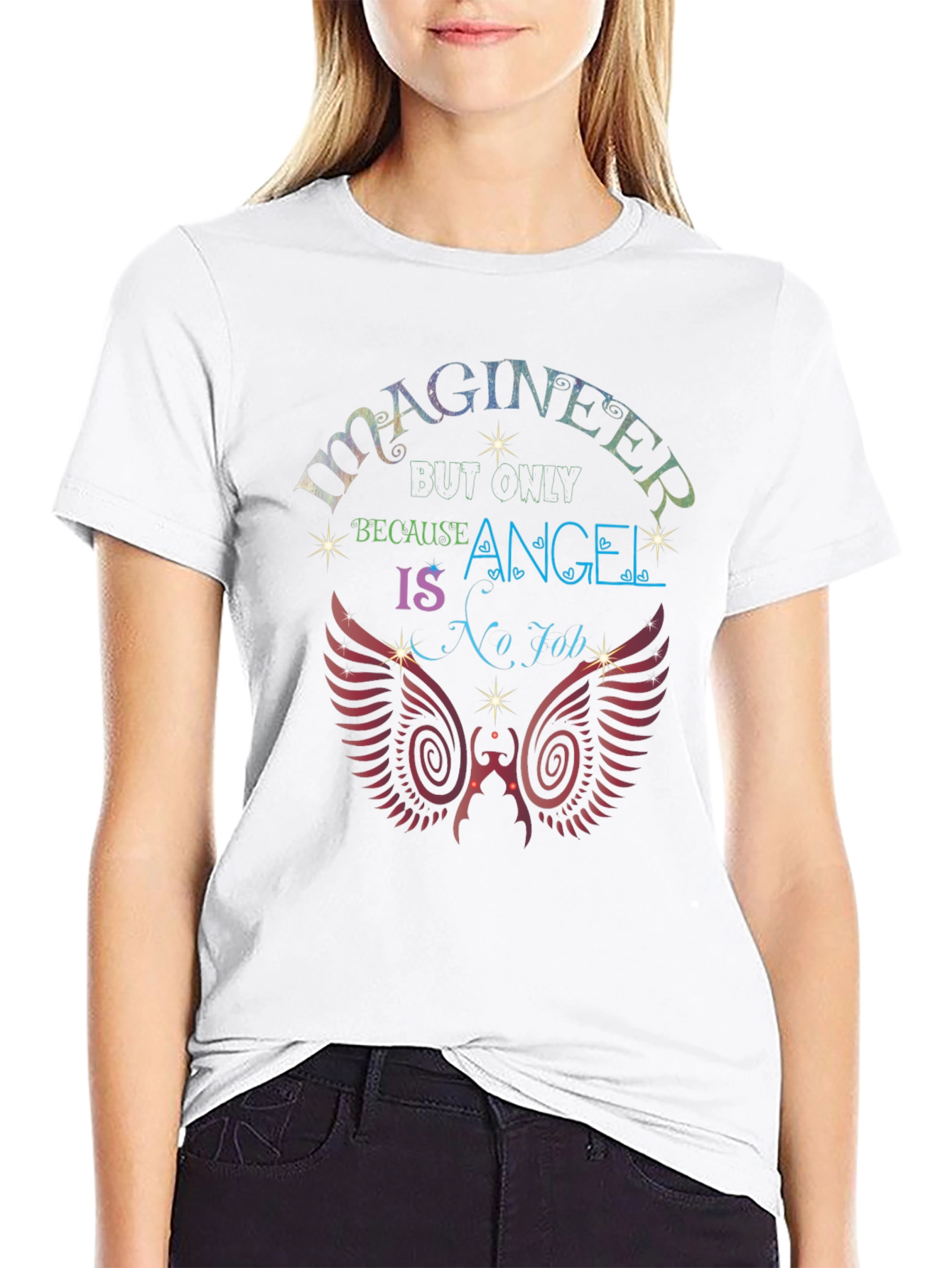 ImagiNEER Graphic T-Shirt - Angel is No Job