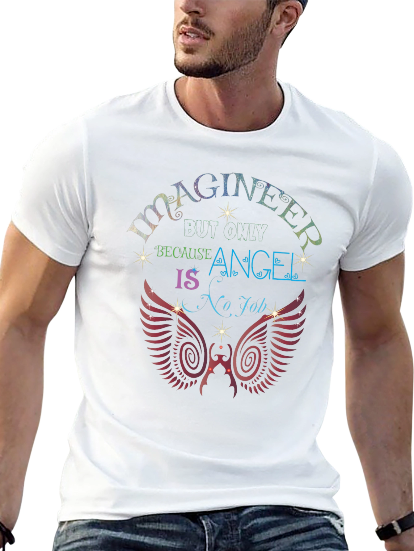 ImagiNEER Graphic T-Shirt - Angel is No Job