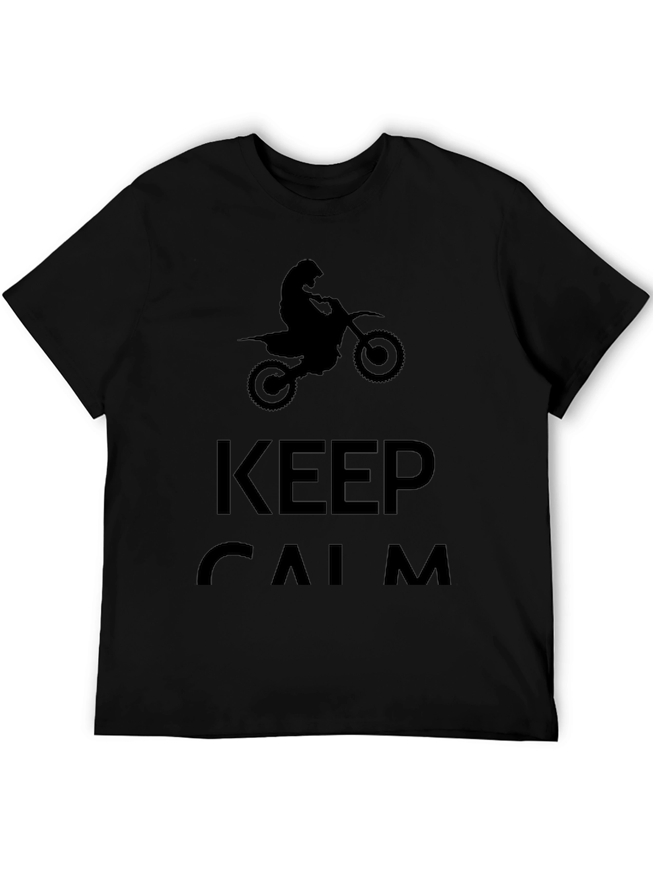 Keep Calm Motocross T-Shirt - Black