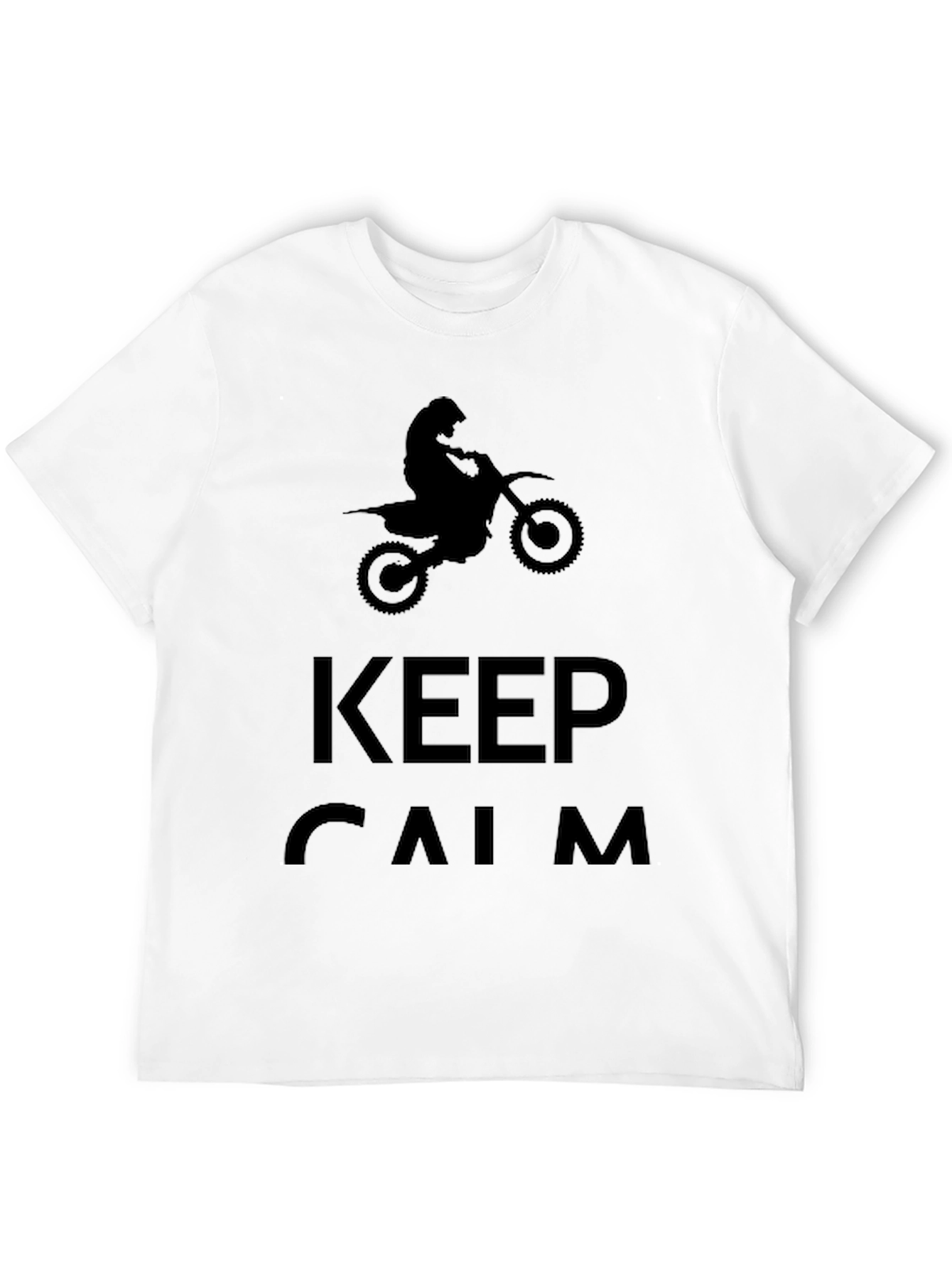 Keep Calm Motocross T-Shirt - Black