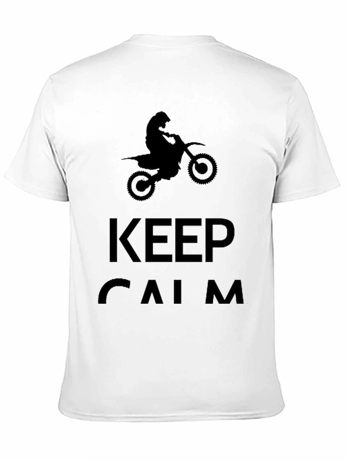 Keep Calm Motocross T-Shirt - Black