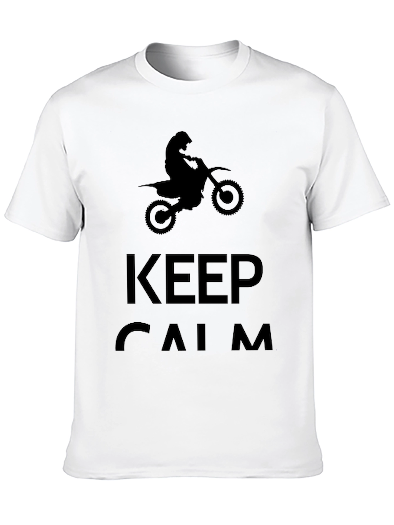 Keep Calm Motocross T-Shirt - Black