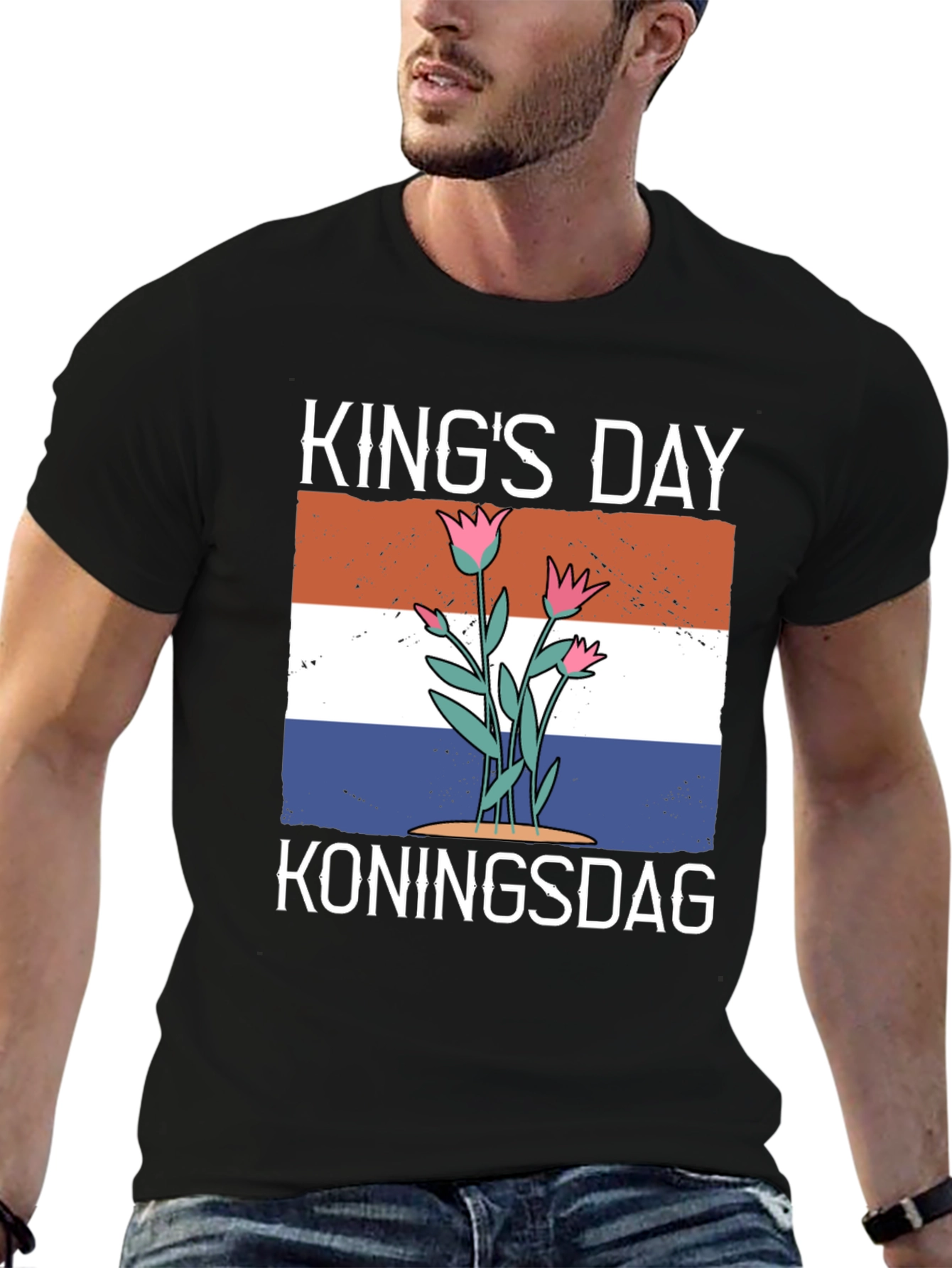 Kings Day T-Shirt: Koningsdag Holland Flag