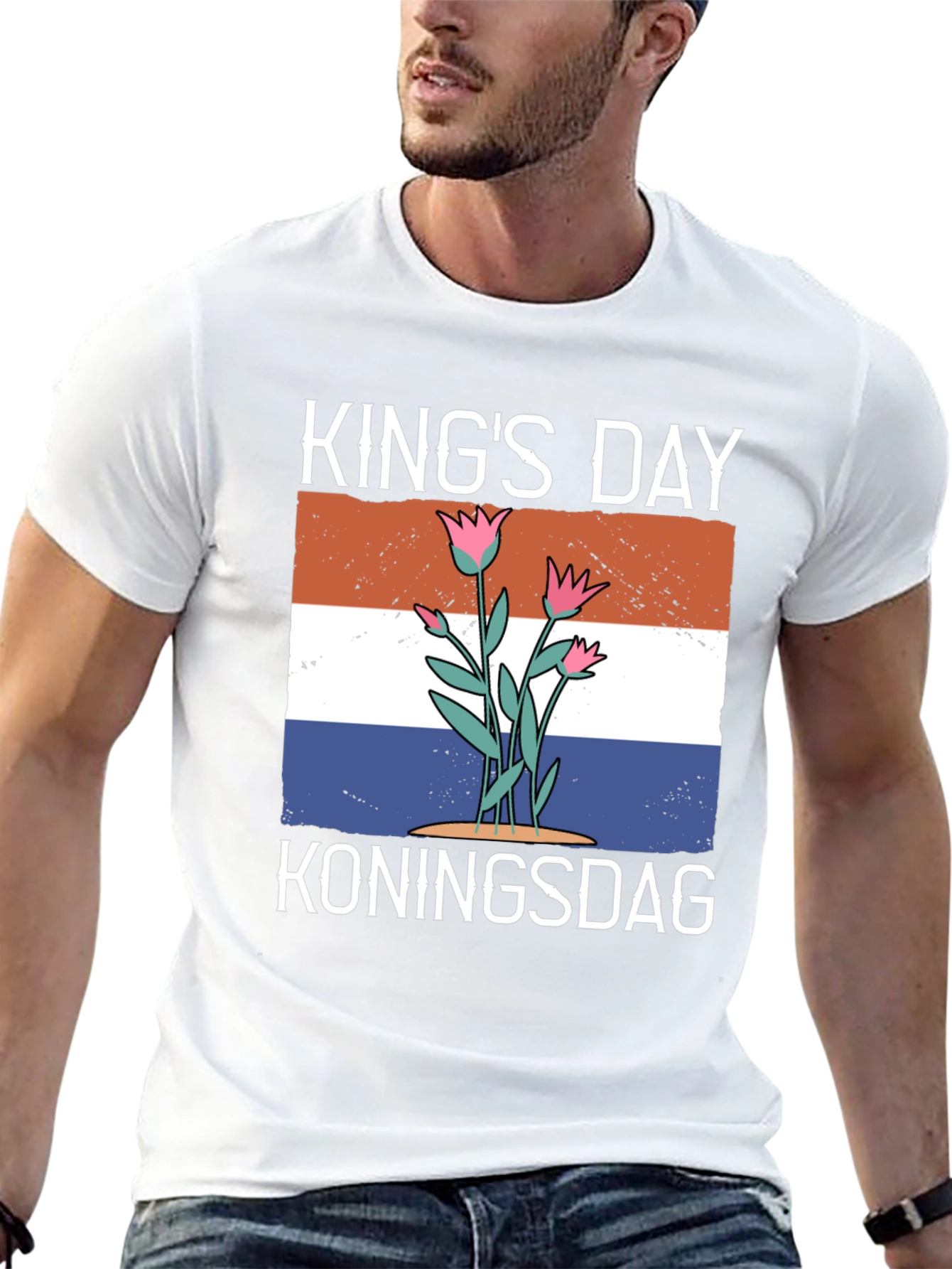 Kings Day T-Shirt: Koningsdag Holland Flag