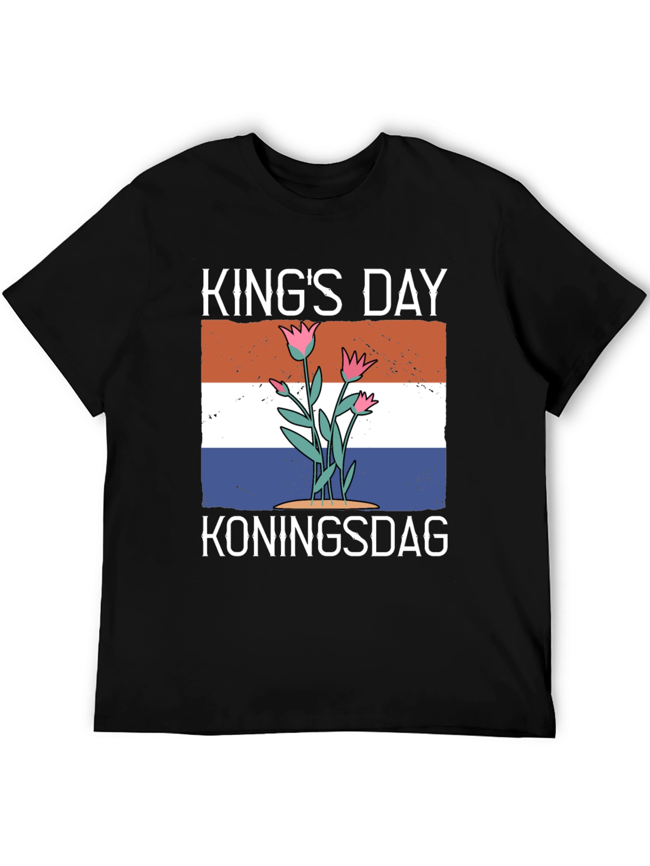 Kings Day T-Shirt: Koningsdag Holland Flag