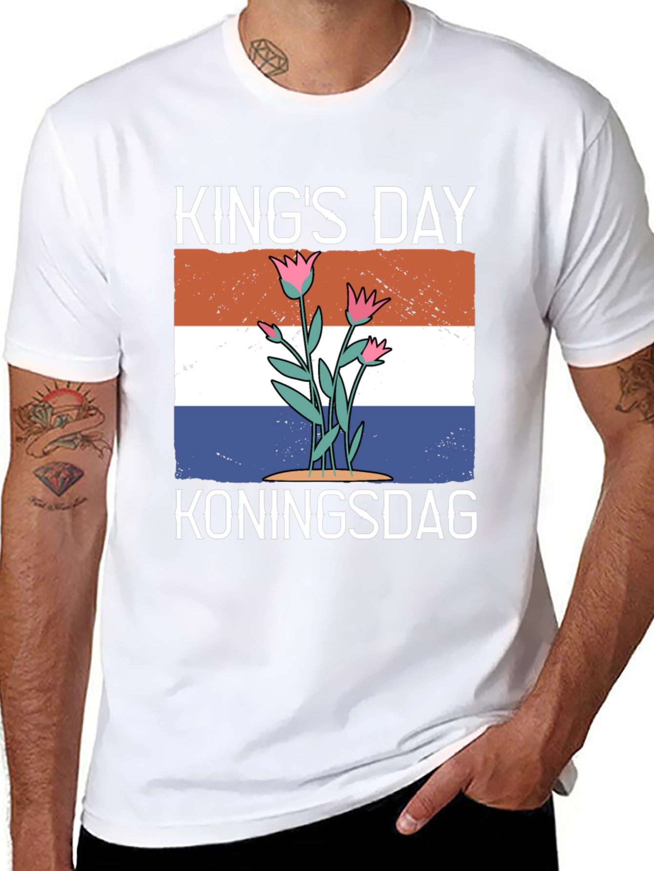 Kings Day T-Shirt: Koningsdag Holland Flag