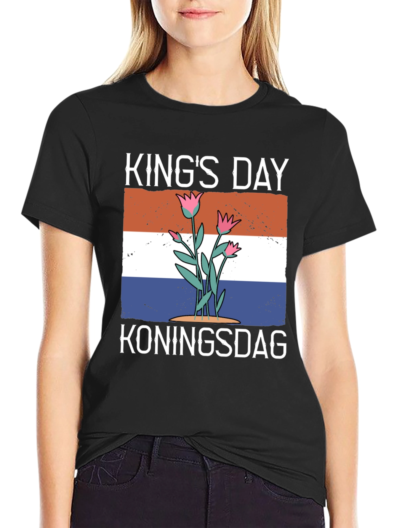 Kings Day T-Shirt: Koningsdag Holland Flag