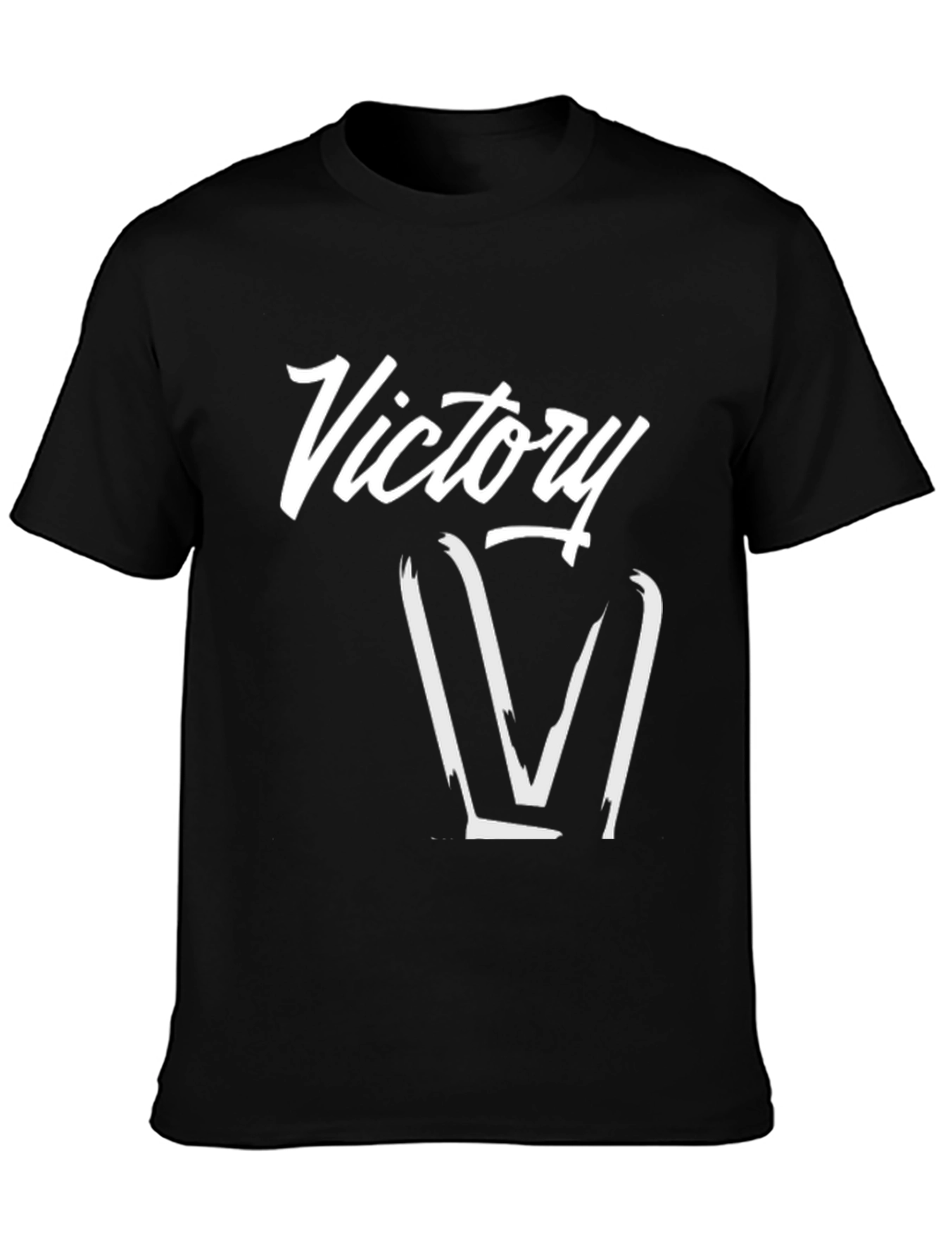 Victory Graphic Tee - Stylish Black T-Shirt