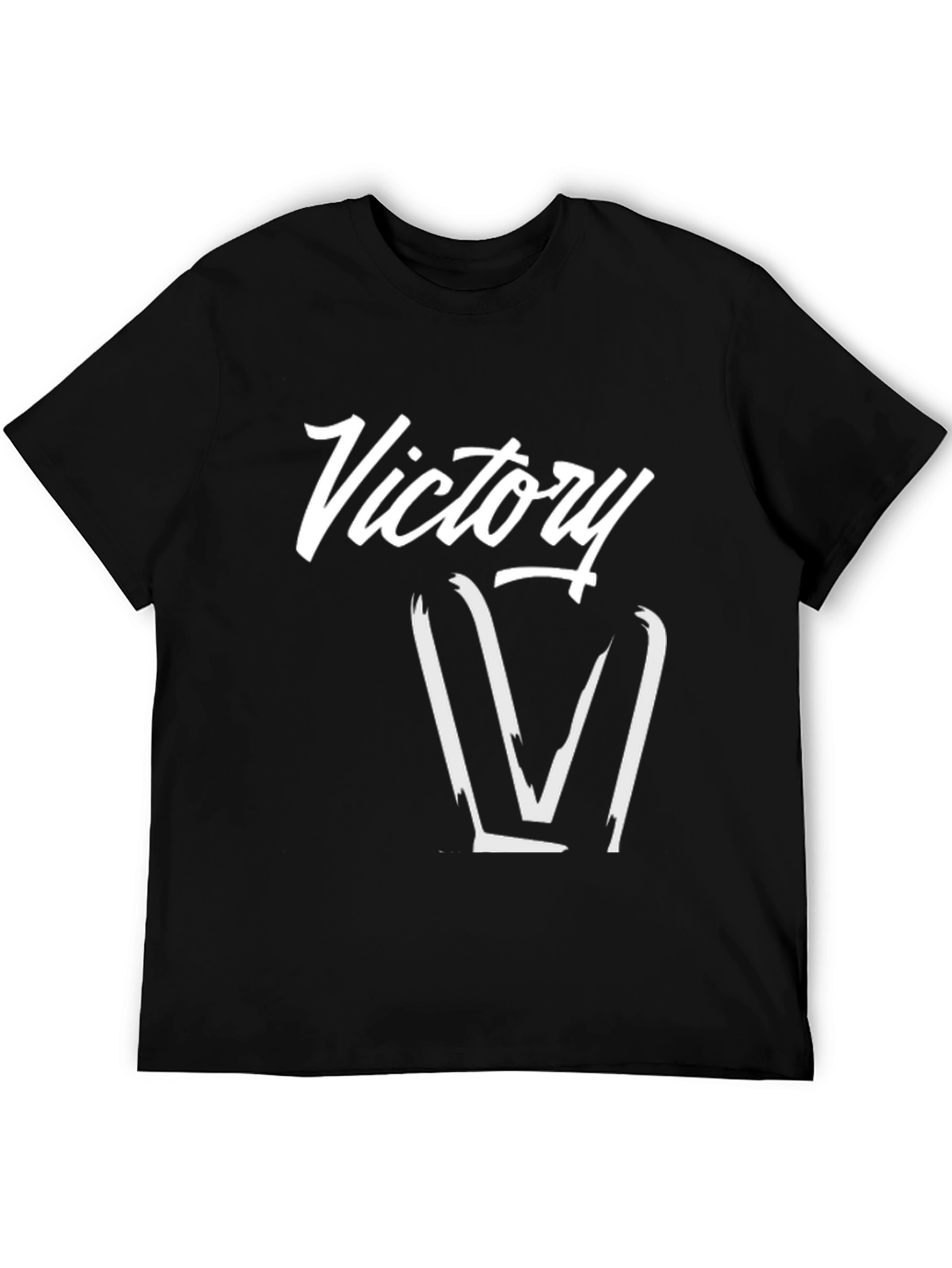 Victory Graphic Tee - Stylish Black T-Shirt