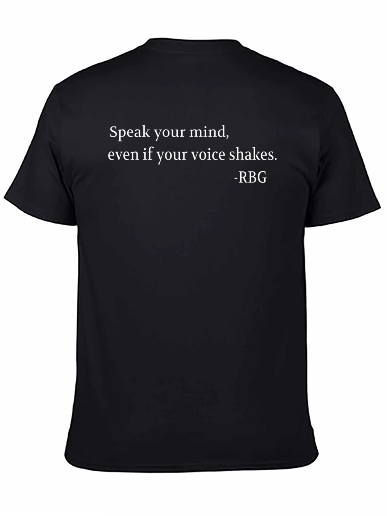 Speak Your Mind Graphic Tee - RBG Quote T-Shirt