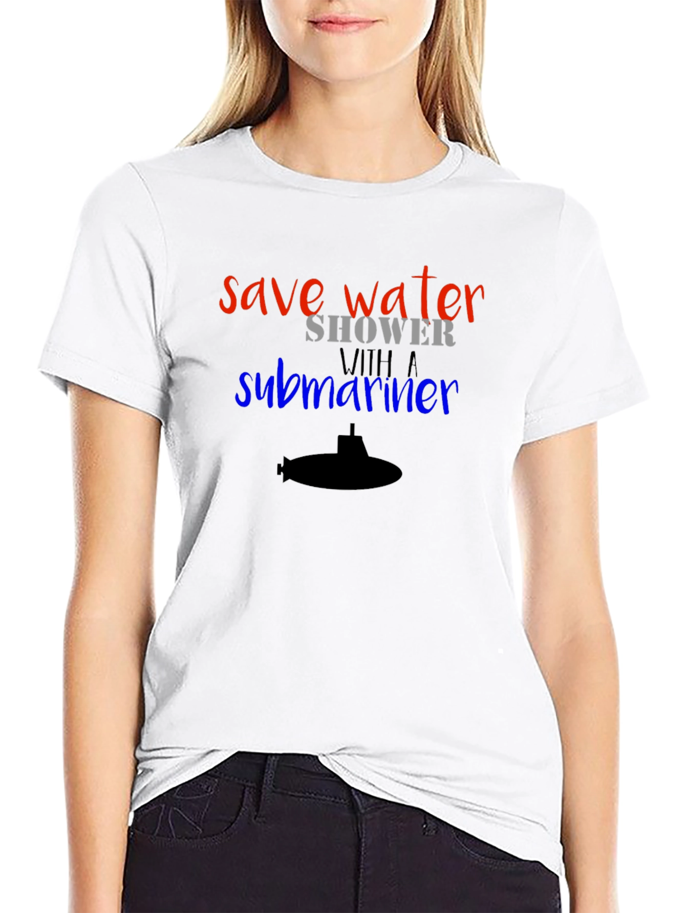 Save Water Shower with a Submariner T-Shirt