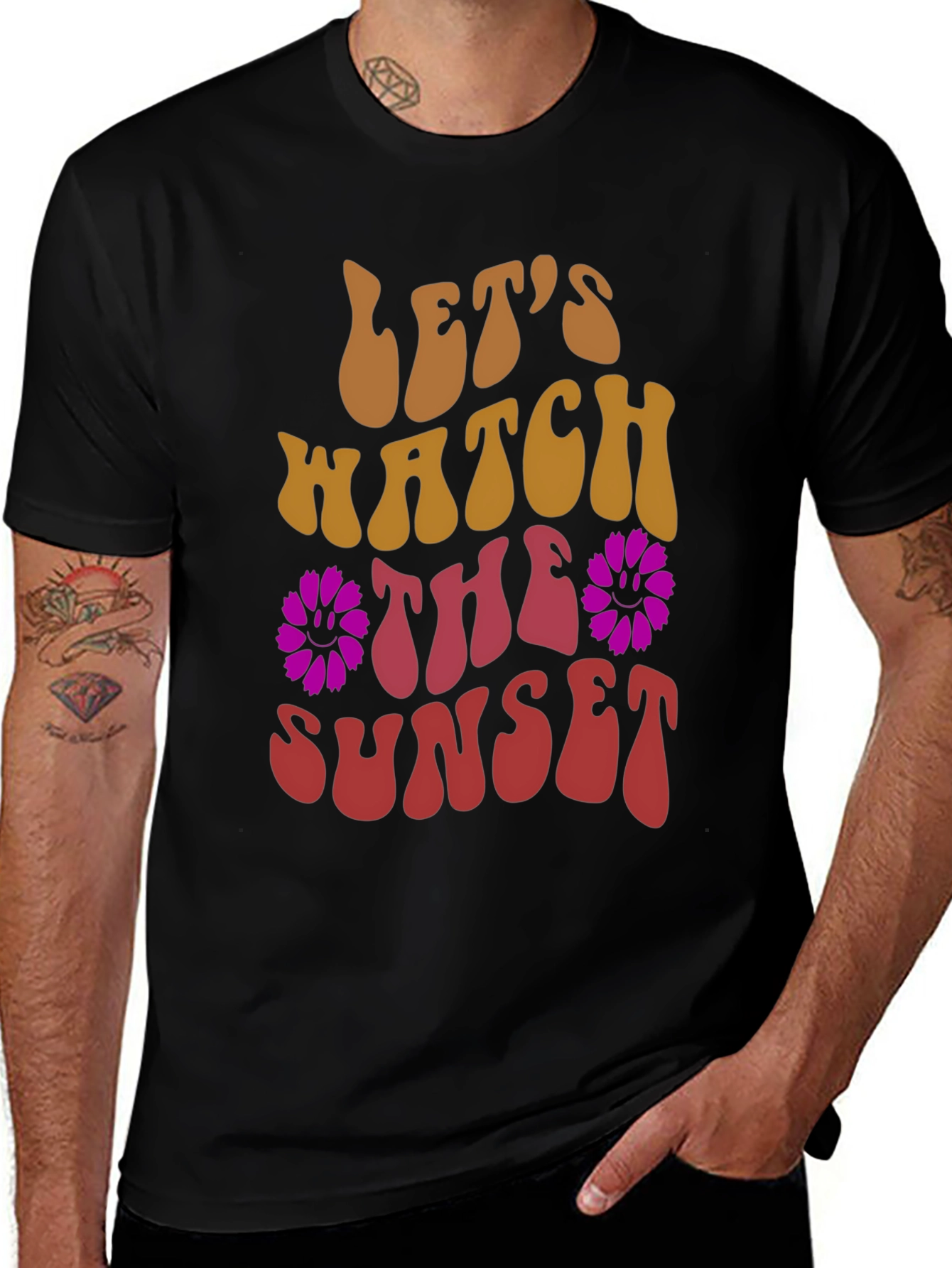 Lets Watch The Sunset Graphic T-Shirt
