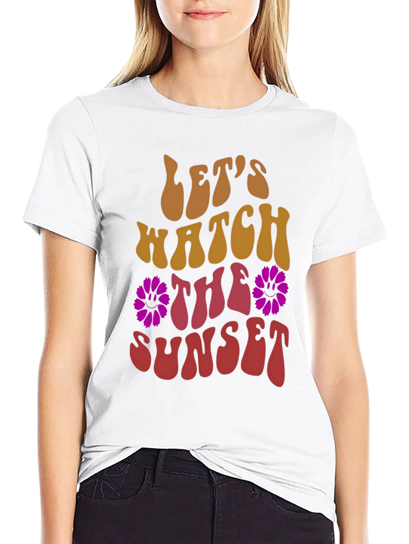 Lets Watch The Sunset Graphic T-Shirt