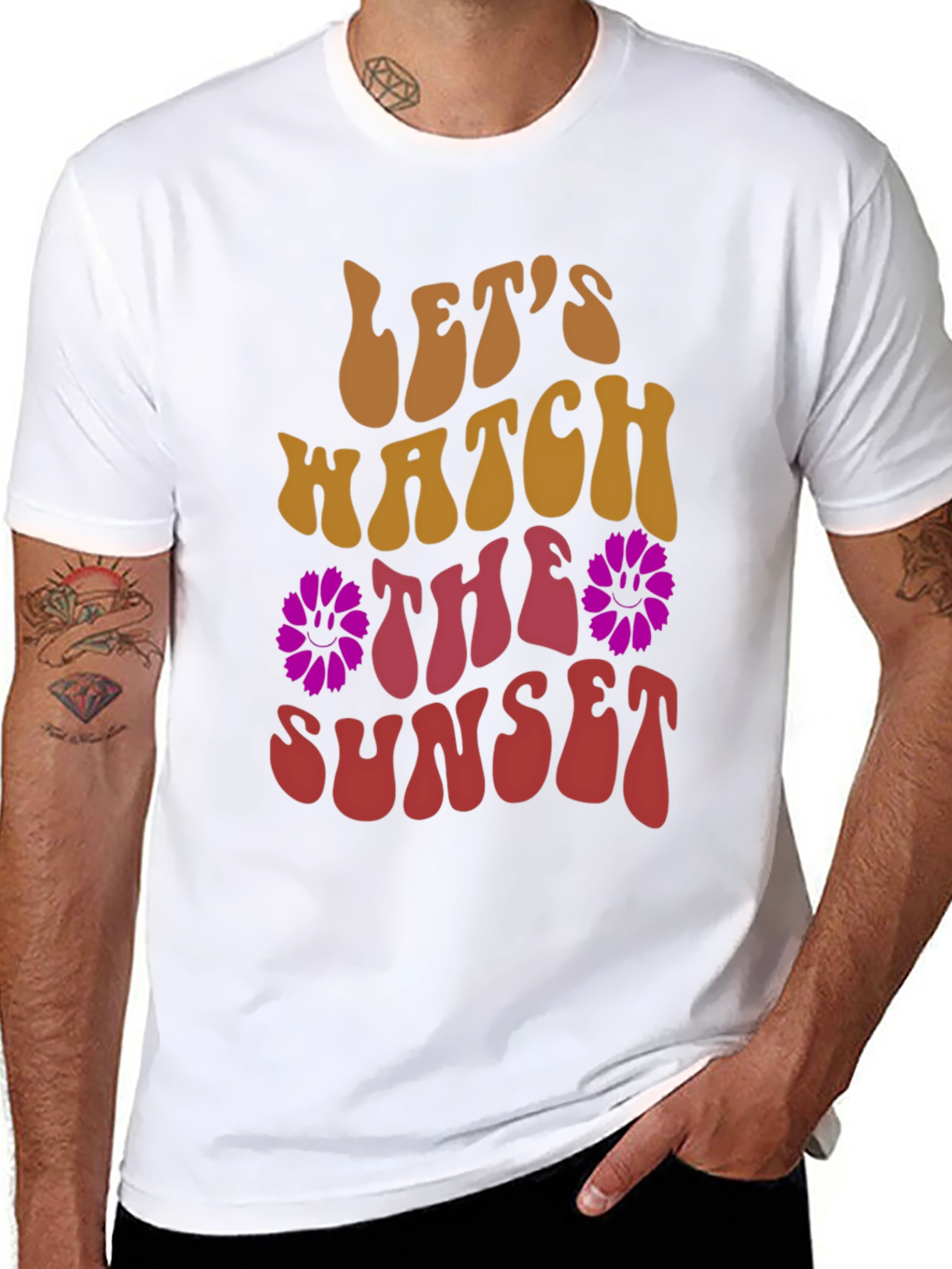 Lets Watch The Sunset Graphic T-Shirt