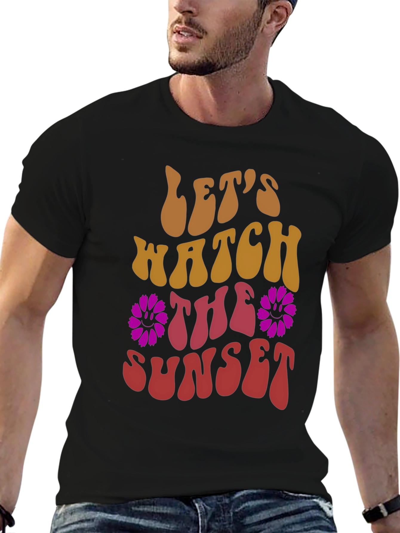 Lets Watch The Sunset Graphic T-Shirt
