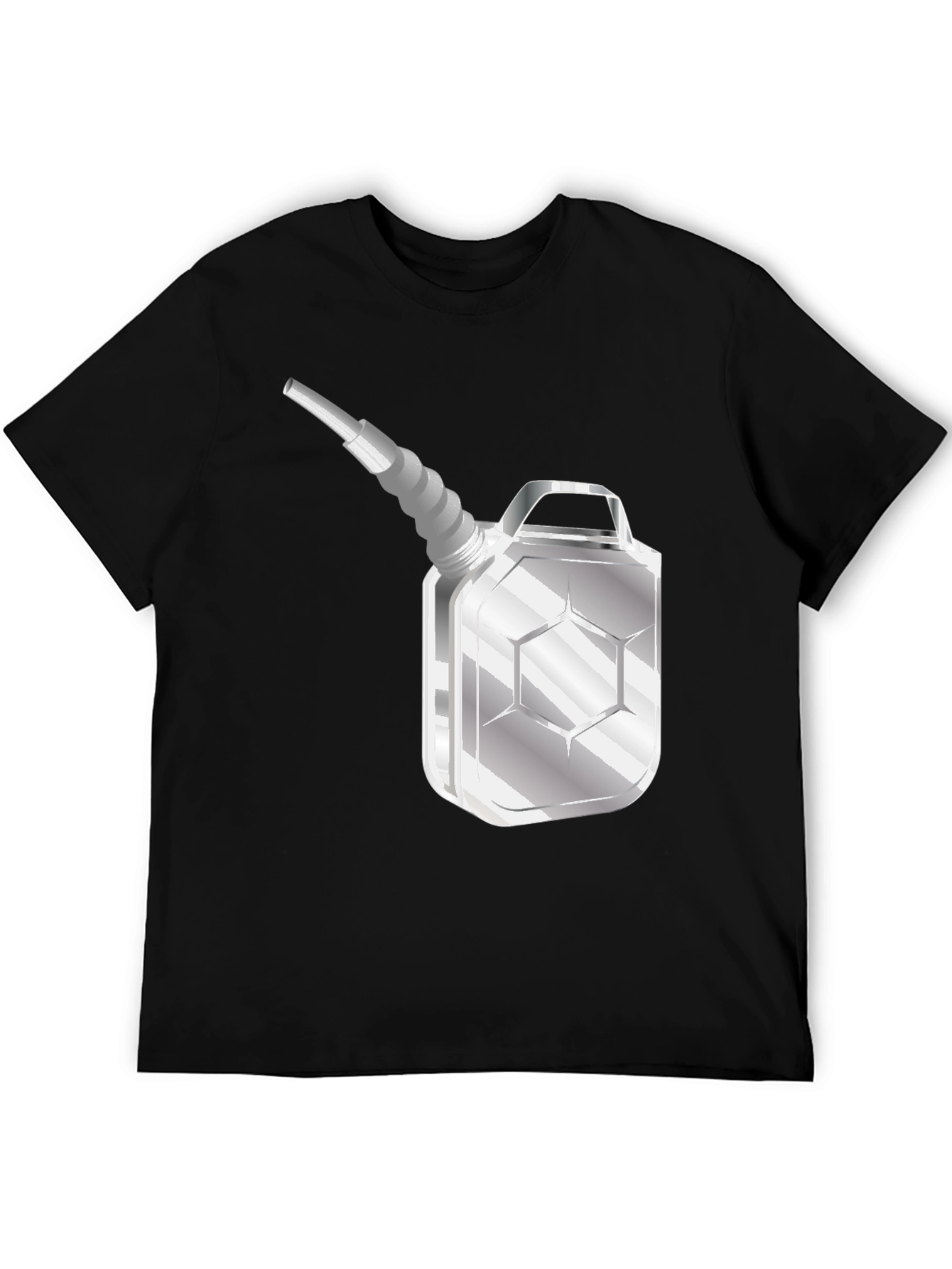 Fuel Can Graphic Tee - Black Casual T-Shirt
