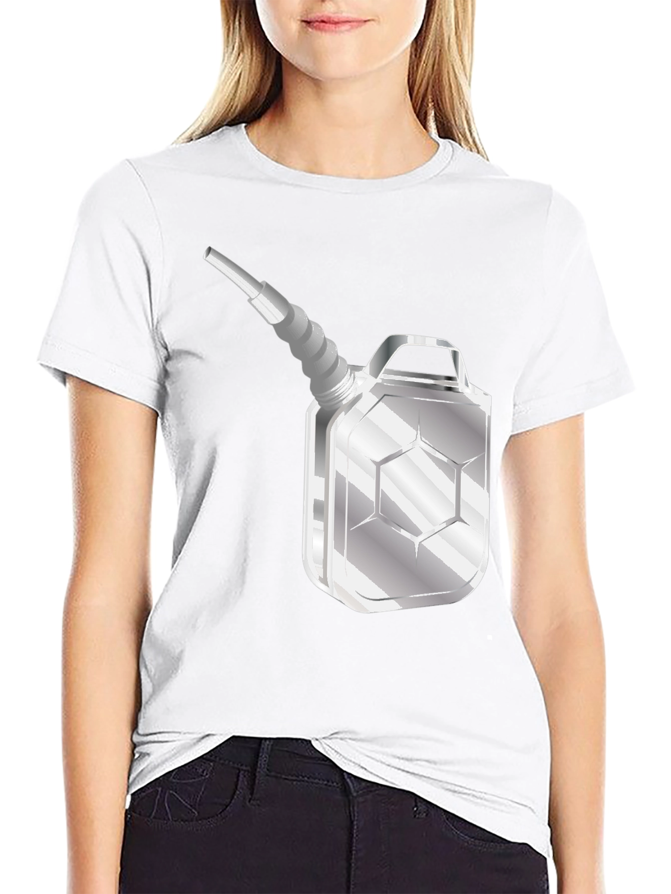 Fuel Can Graphic Tee - Black Casual T-Shirt