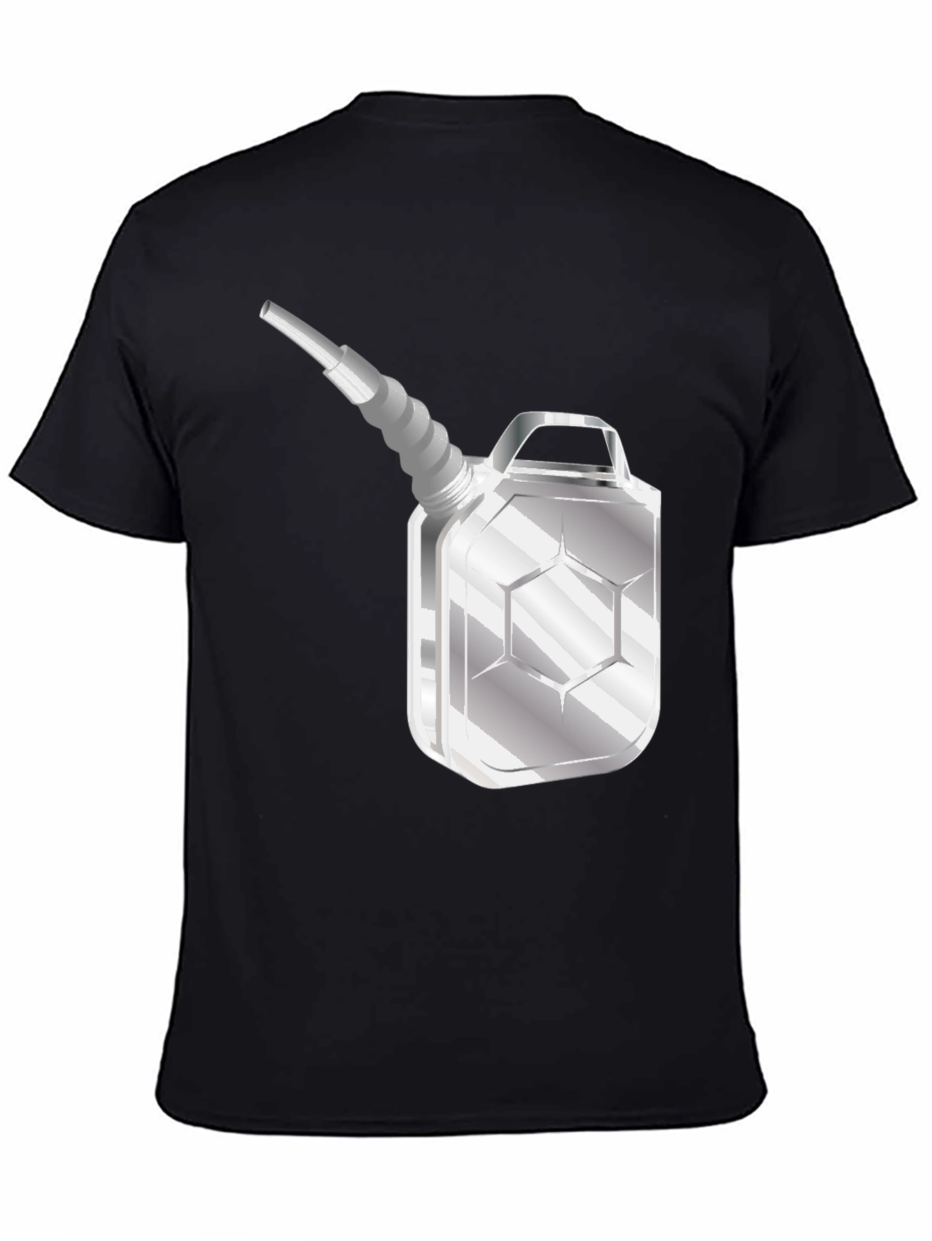 Fuel Can Graphic Tee - Black Casual T-Shirt