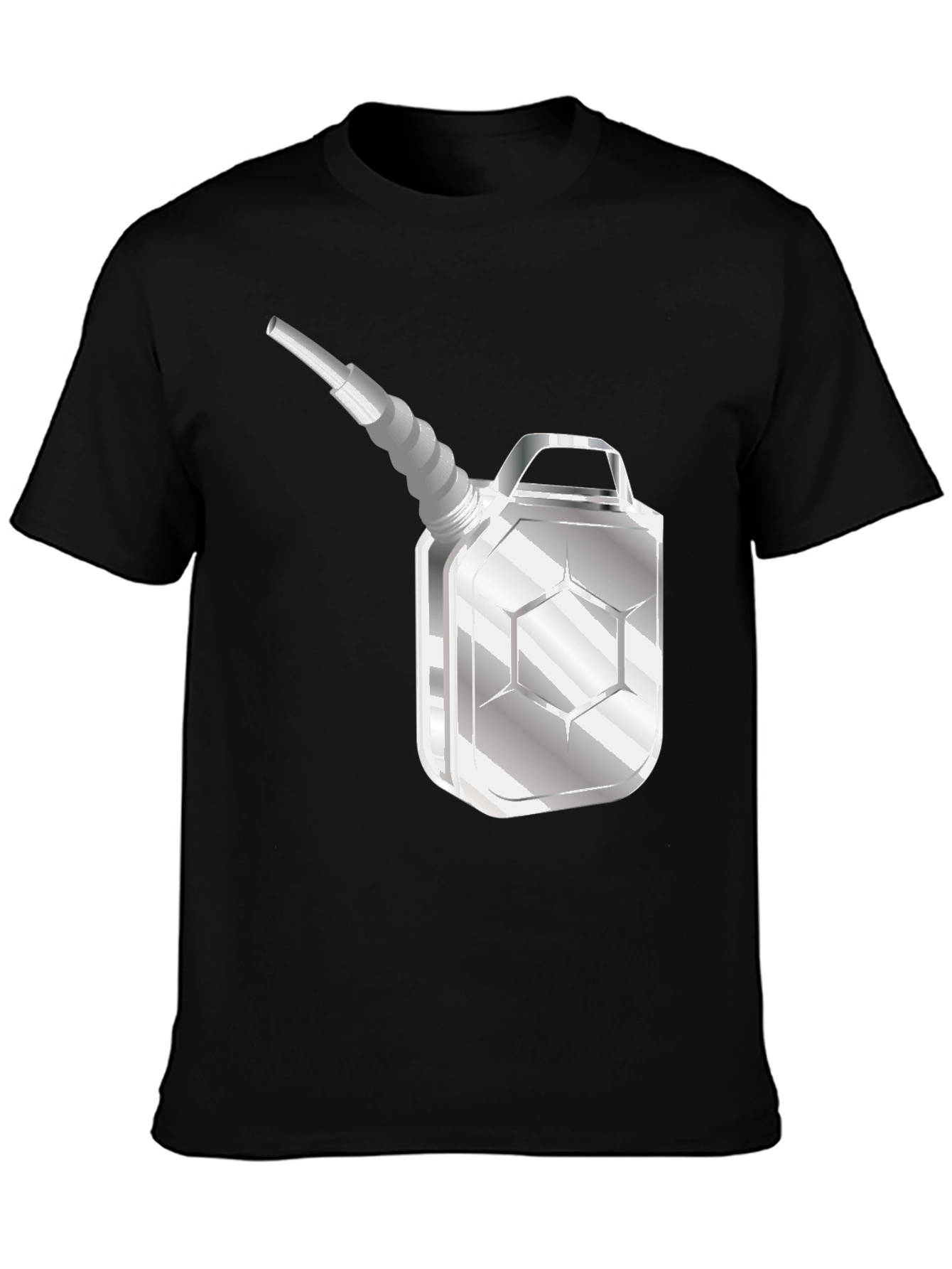 Fuel Can Graphic Tee - Black Casual T-Shirt