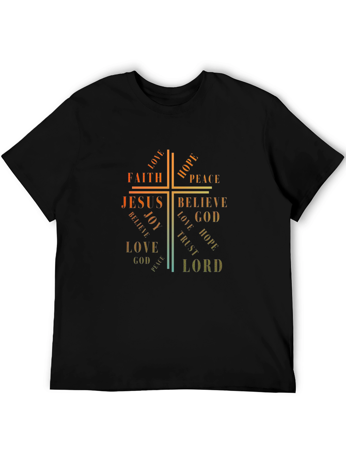 Faith Hope Love Jesus Cross Graphic Tee